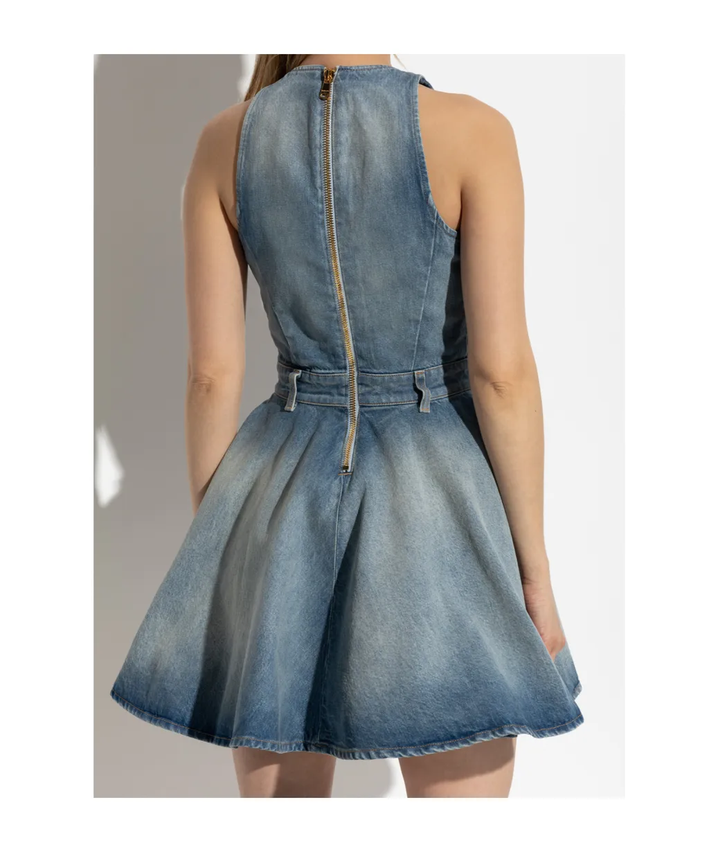Sleeveless Denim Dress