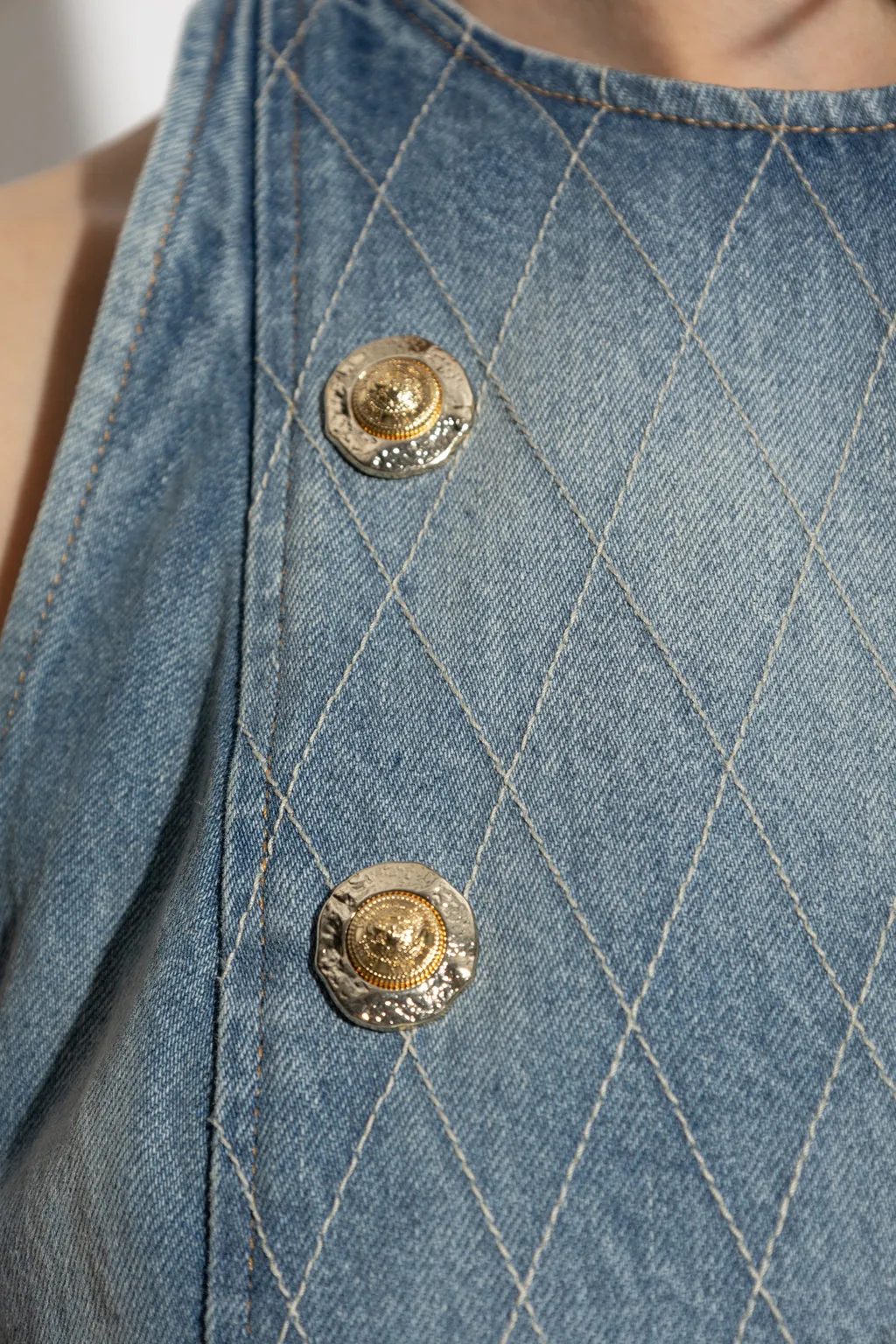 Sleeveless Denim Dress