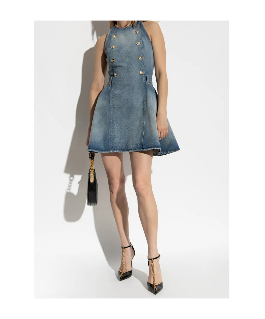 Sleeveless Denim Dress