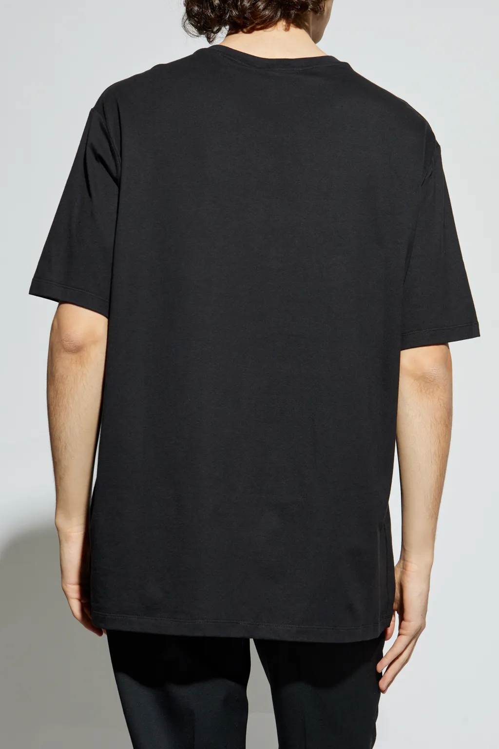 Chain Motif Embellished Crewneck T-Shirt