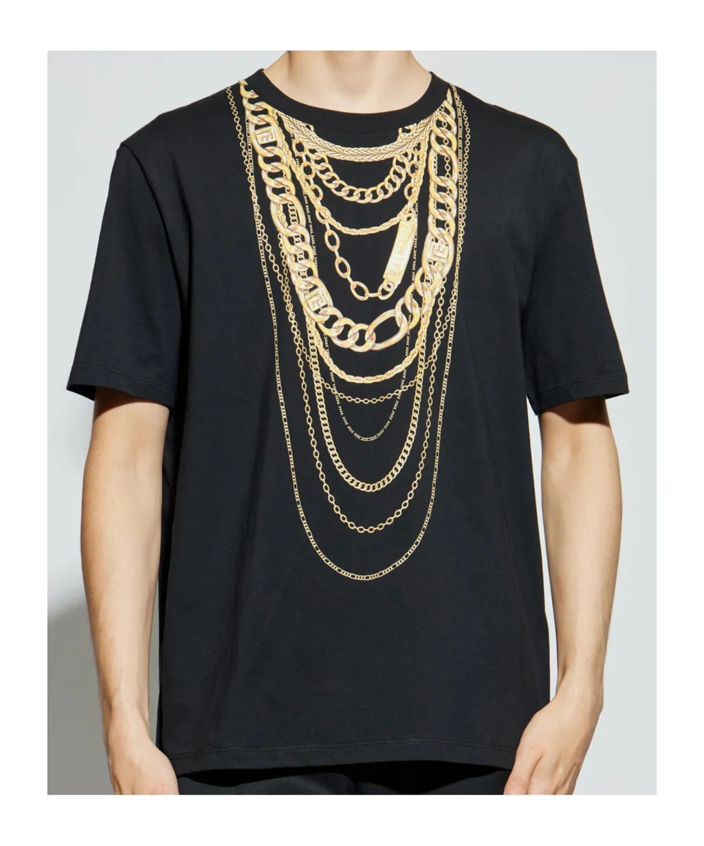 Detail Printed Crewneck T-Shirt