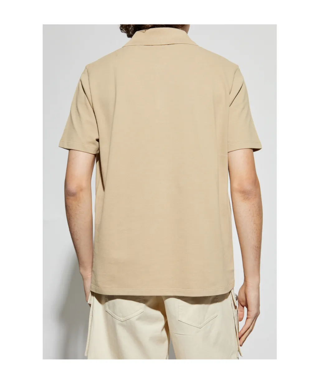 Logo Embroidered Short-Sleeved Polo Shirt