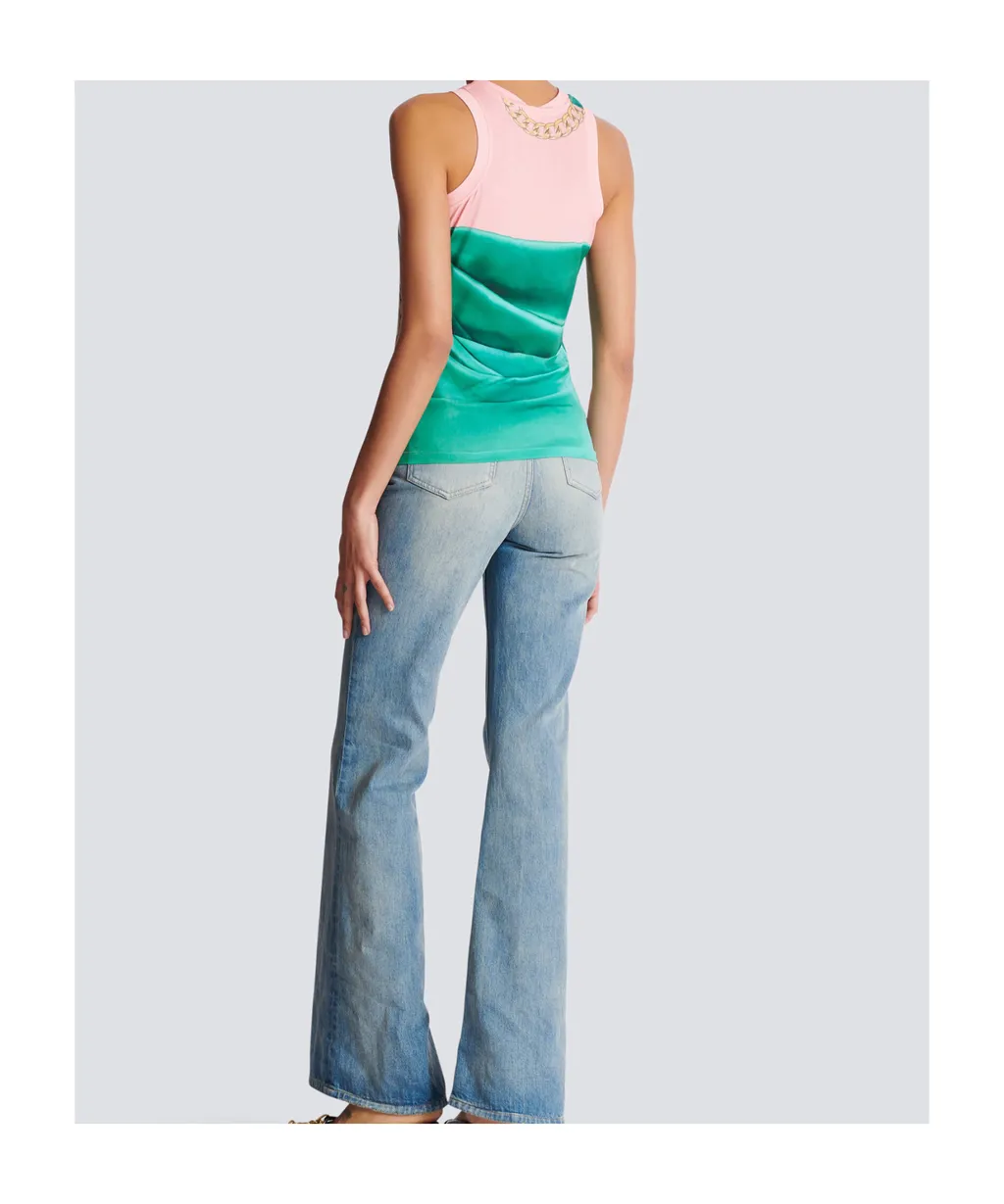 Foulard Print Vest Top