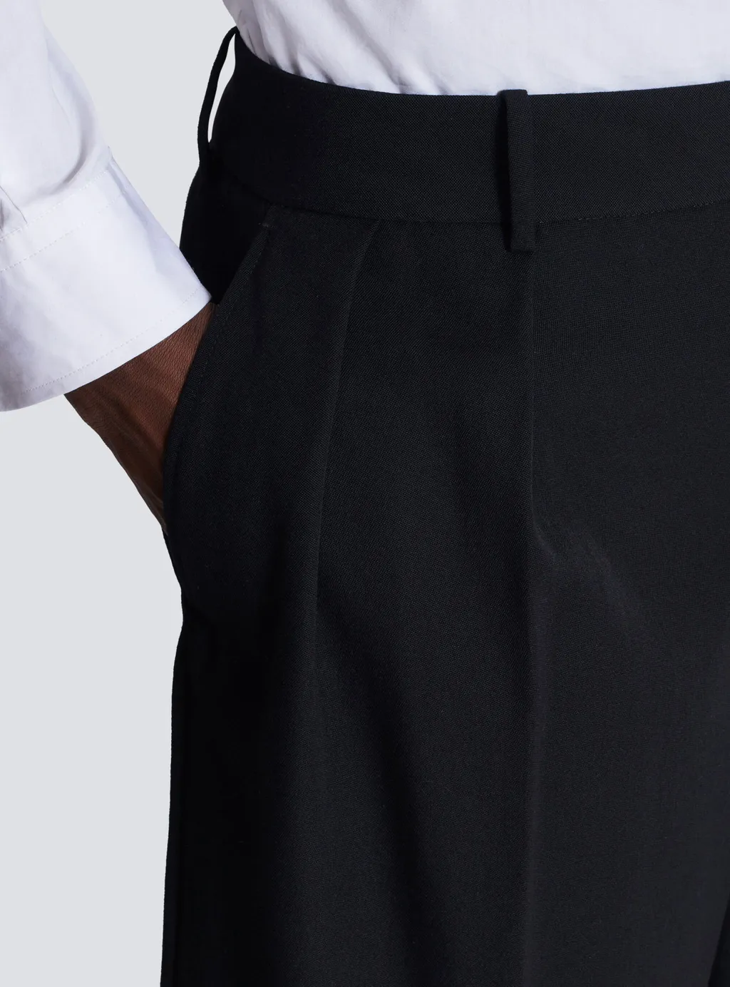 Grain De Poudre Pleated Bermuda Shorts