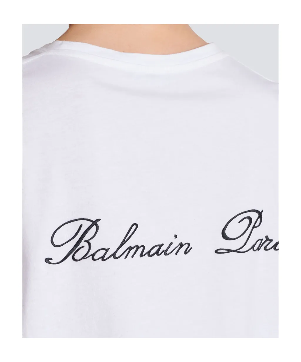 Logo Embroidered Crewneck T-Shirt