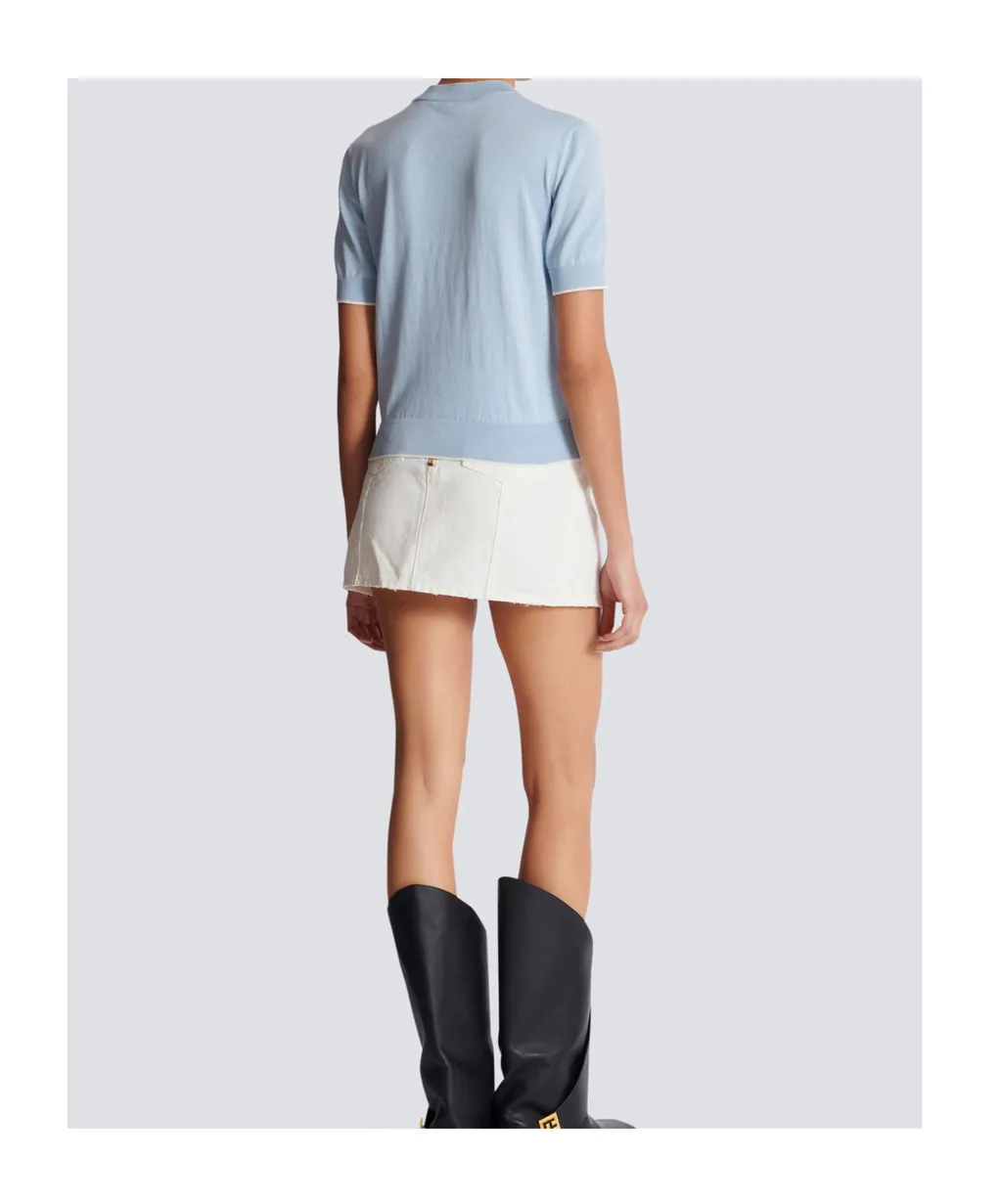EmblÈMe-Embroidered Knit Top