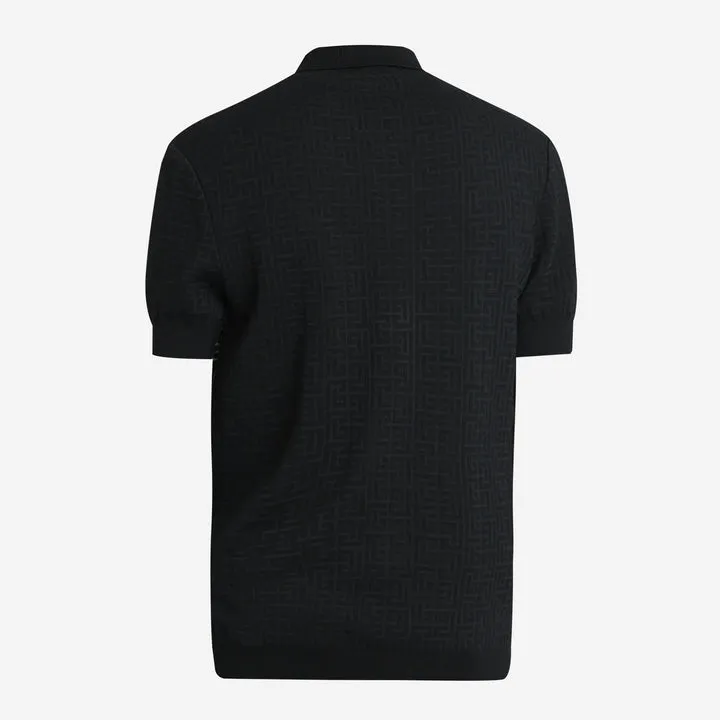 Monogram Short-Sleeved Polo Shirt