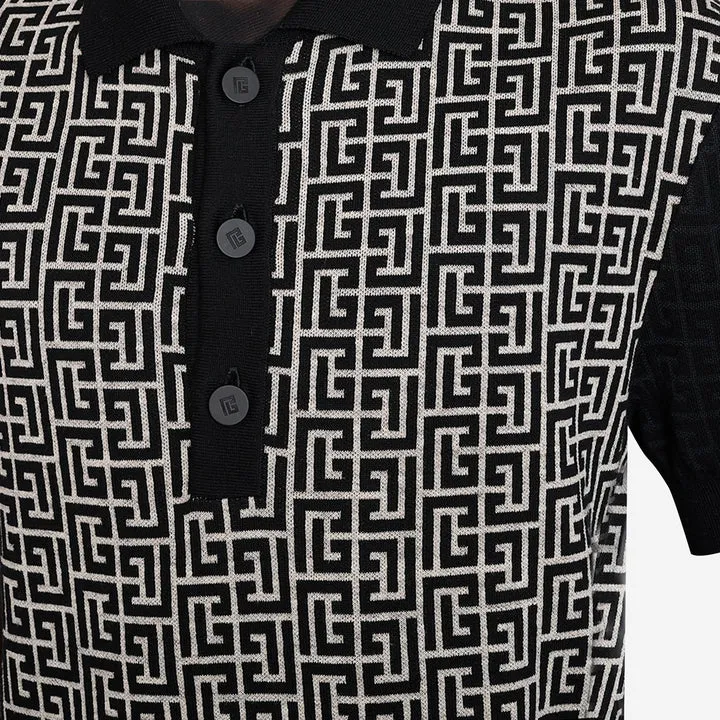 Monogram Short-Sleeved Polo Shirt