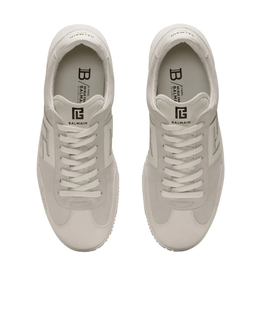 Swan Suede And Smooth Leather Trainers