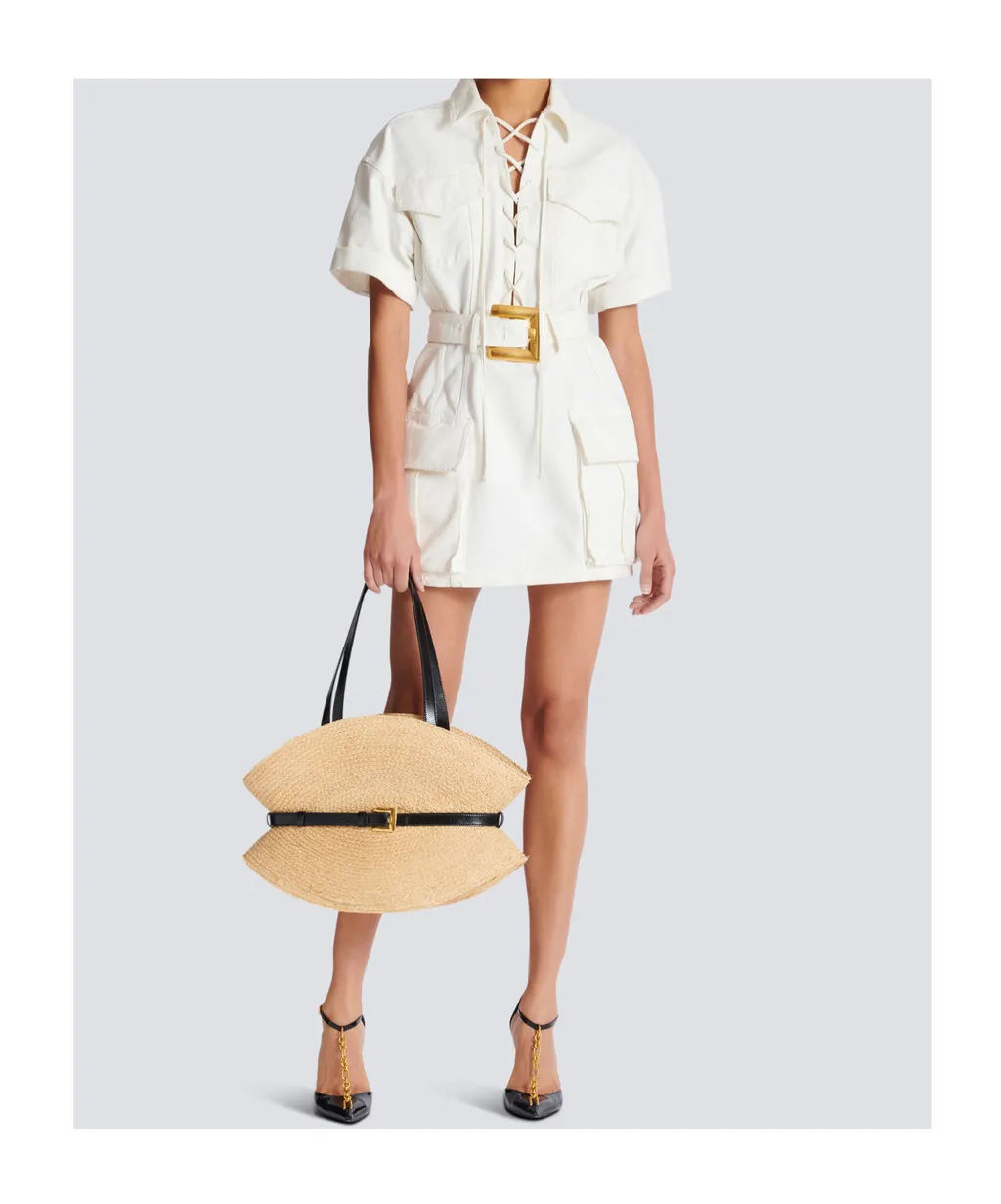 Short Lace-Up Dress