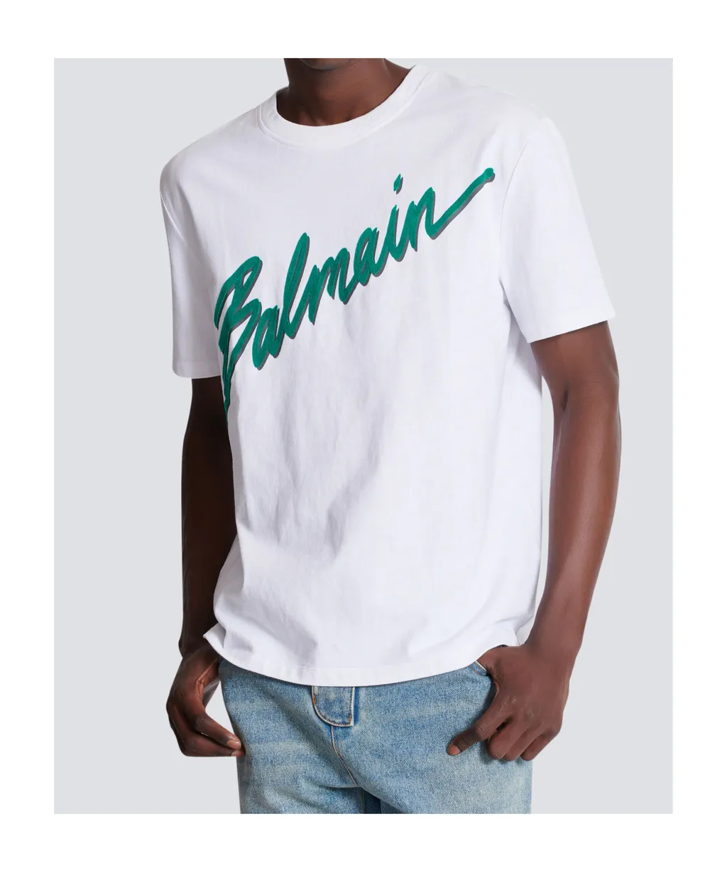 Logo Printed Straight Hem T-Shirt