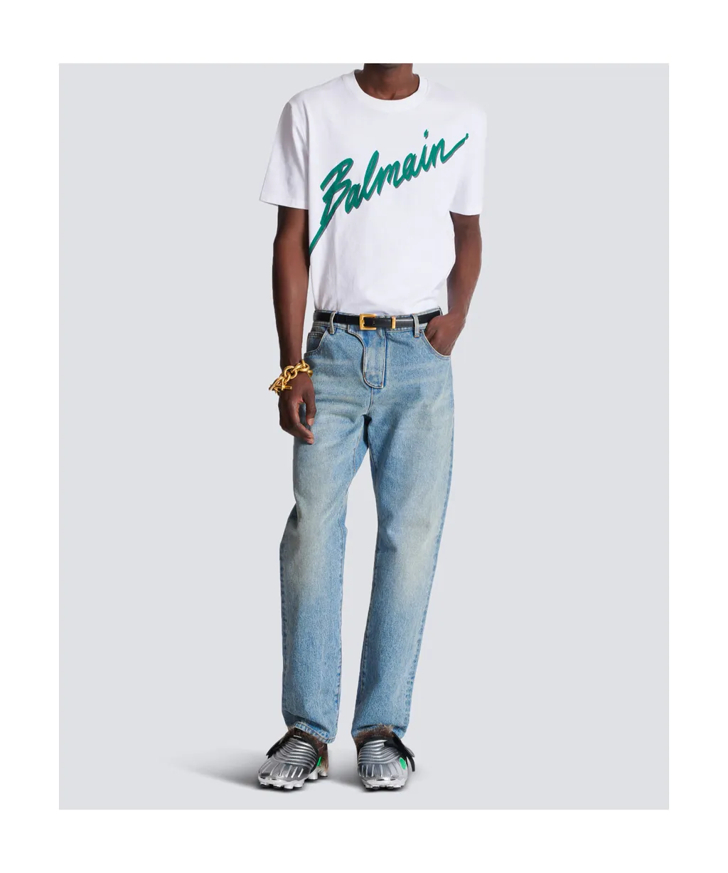 Logo Printed Straight Hem T-Shirt