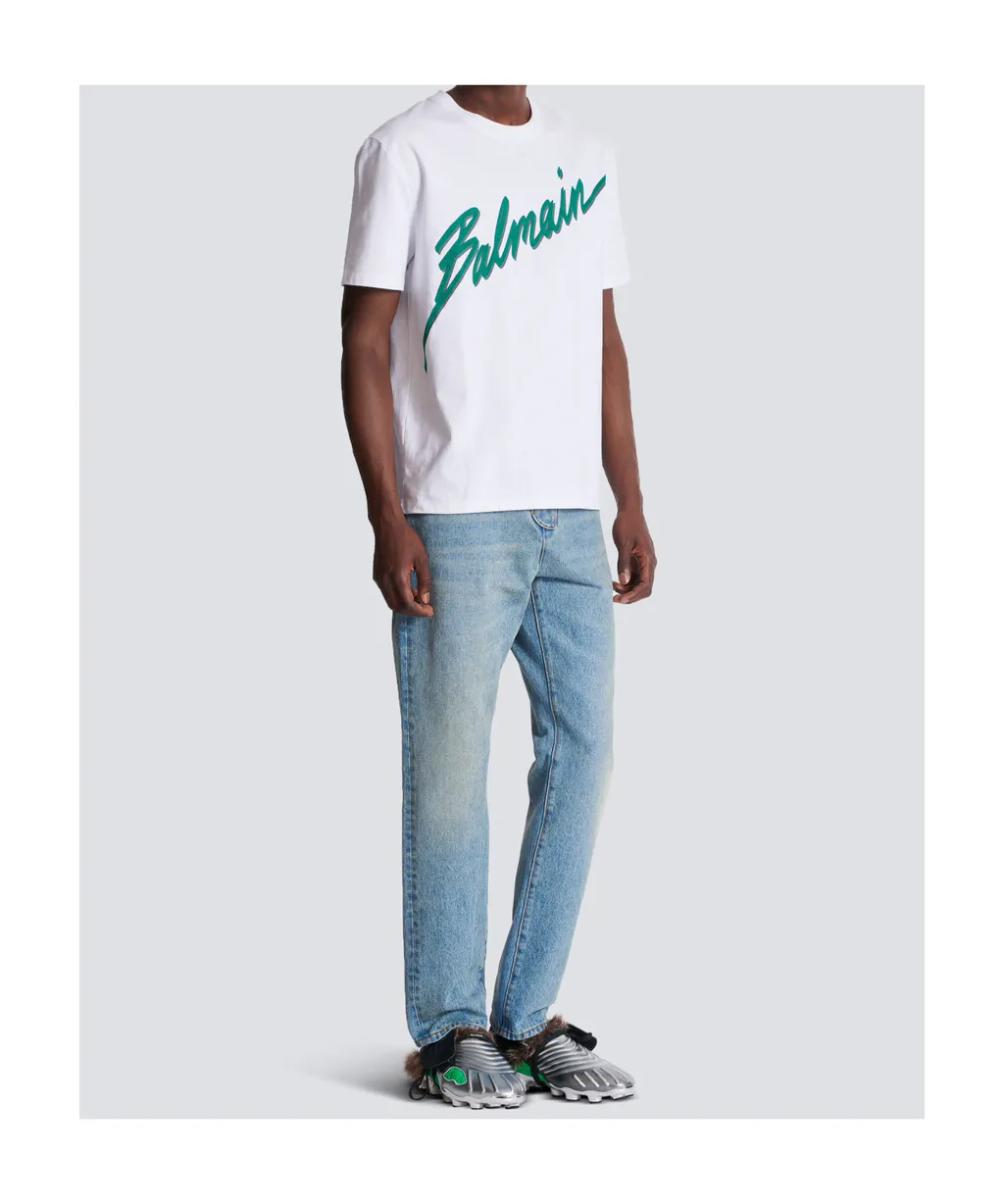 Logo Printed Straight Hem T-Shirt