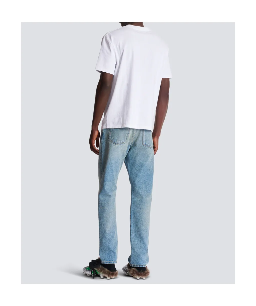 Logo Printed Straight Hem T-Shirt