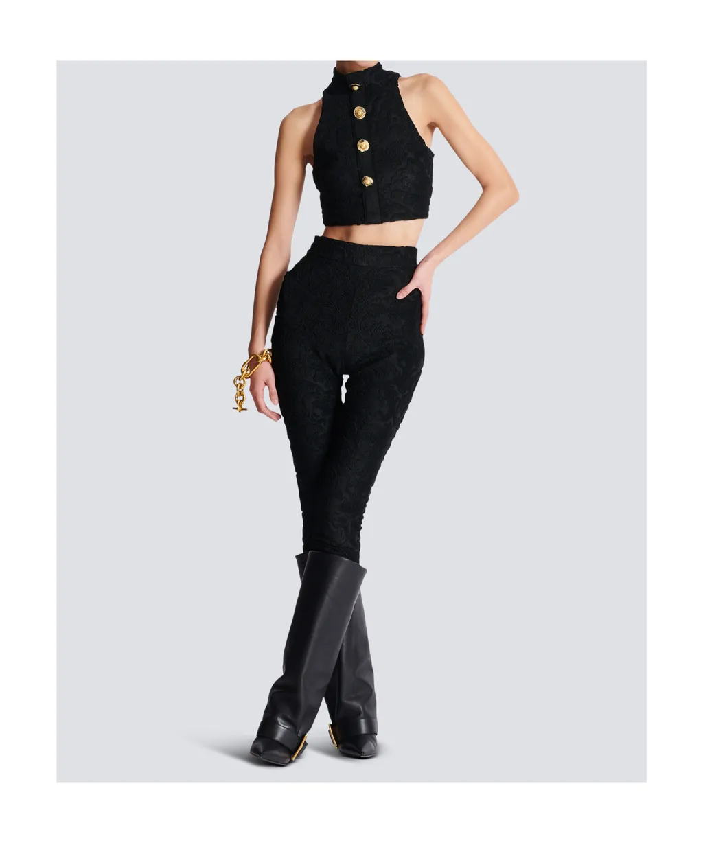 Baroque Patterned Sleeveless Top