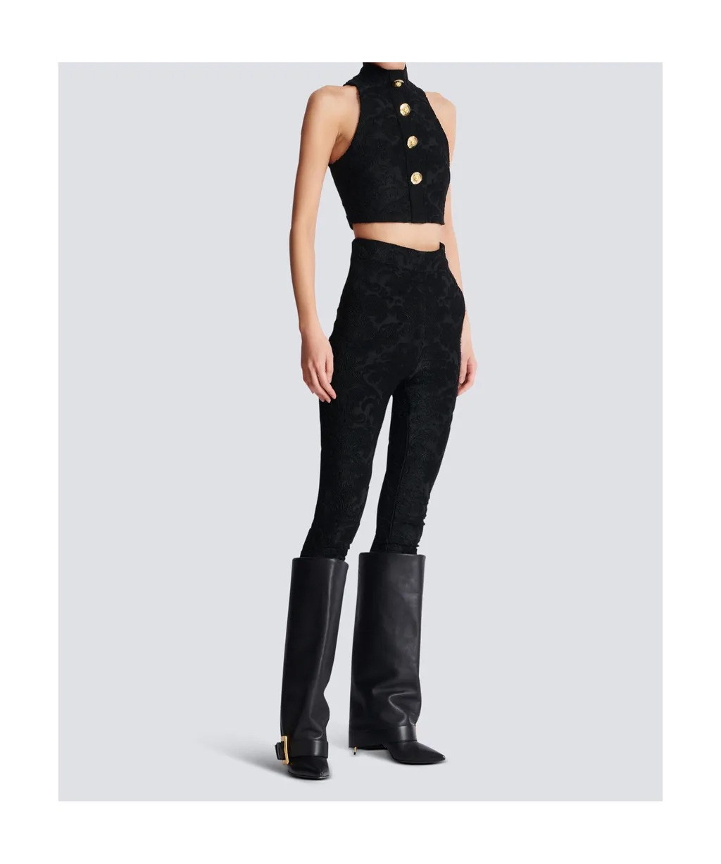 Baroque Patterned Sleeveless Top