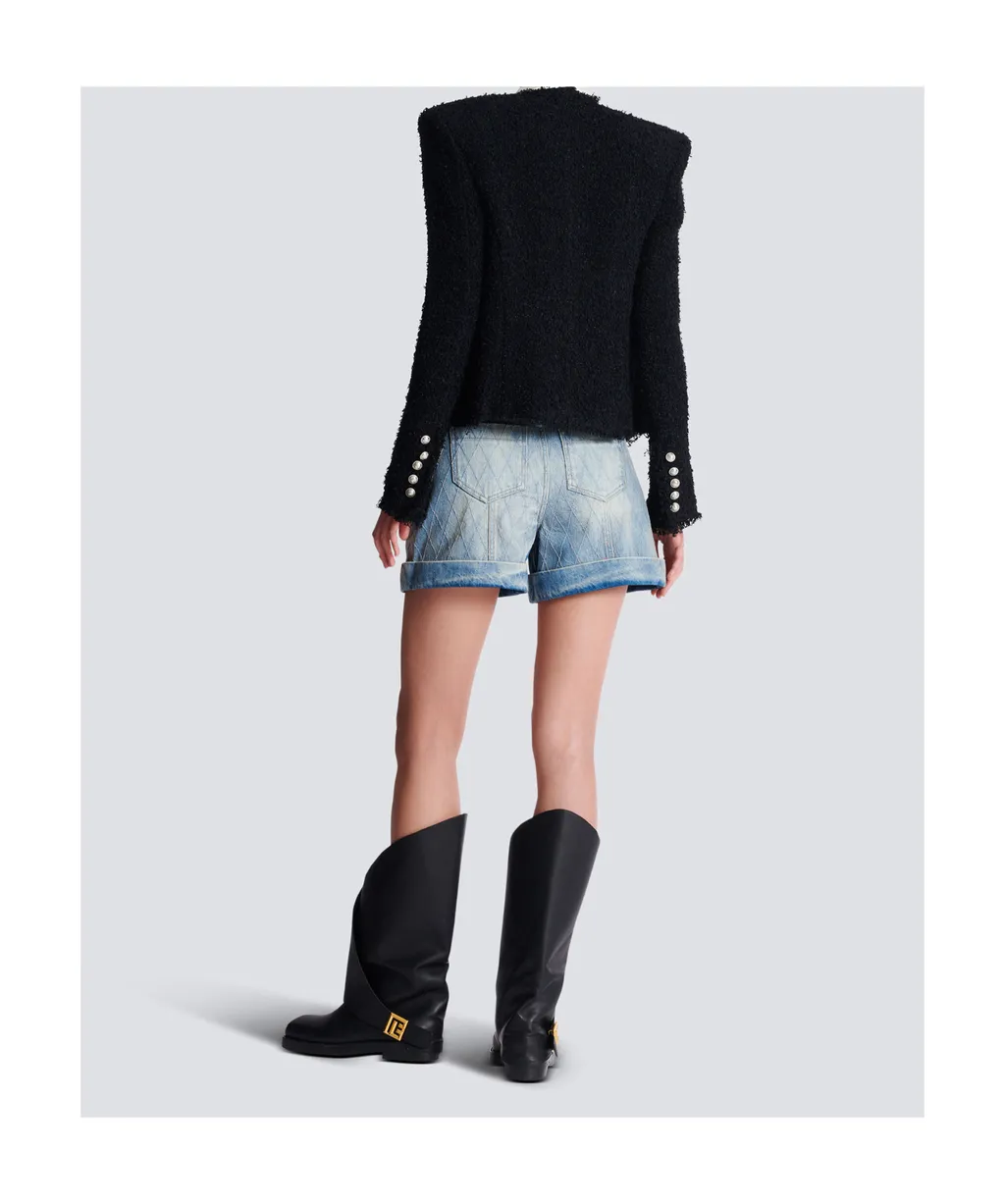 Edge-To-Edge Tweed Jacket