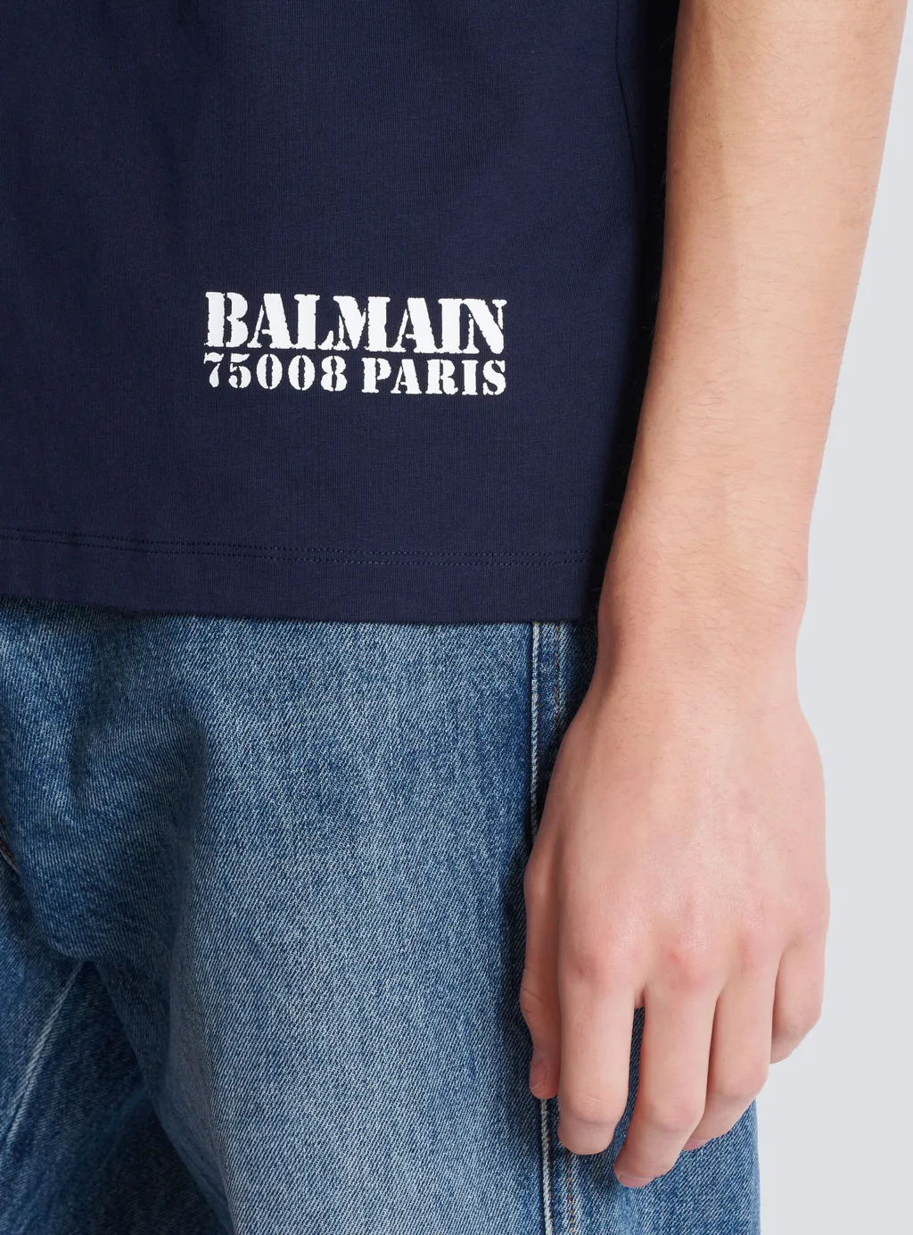 Small Balmain Stamp Printed T-Shirt