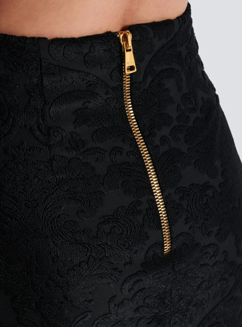 Baroque Pattern Midi Skirt