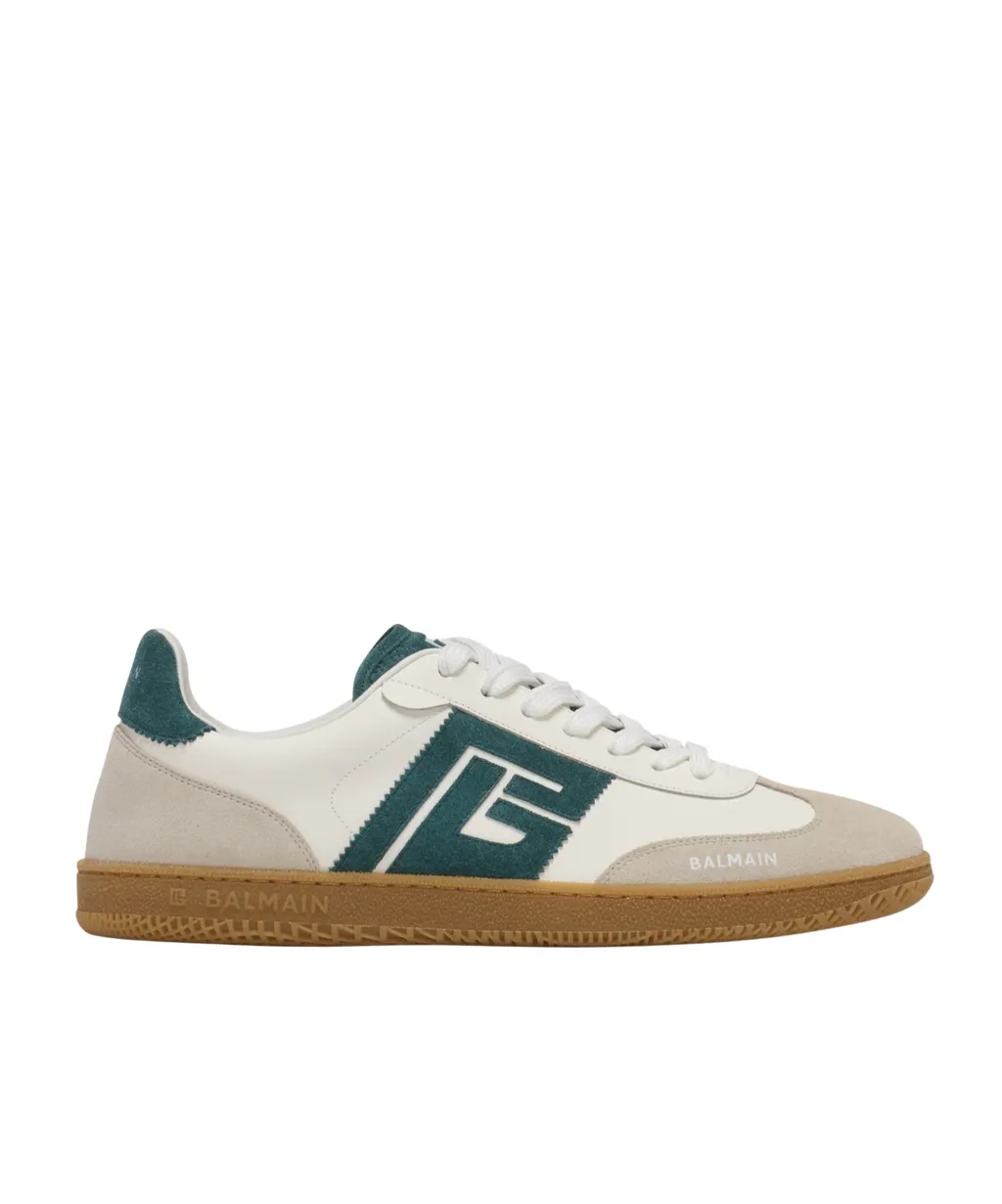 Swan Suede And Smooth Leather Trainers