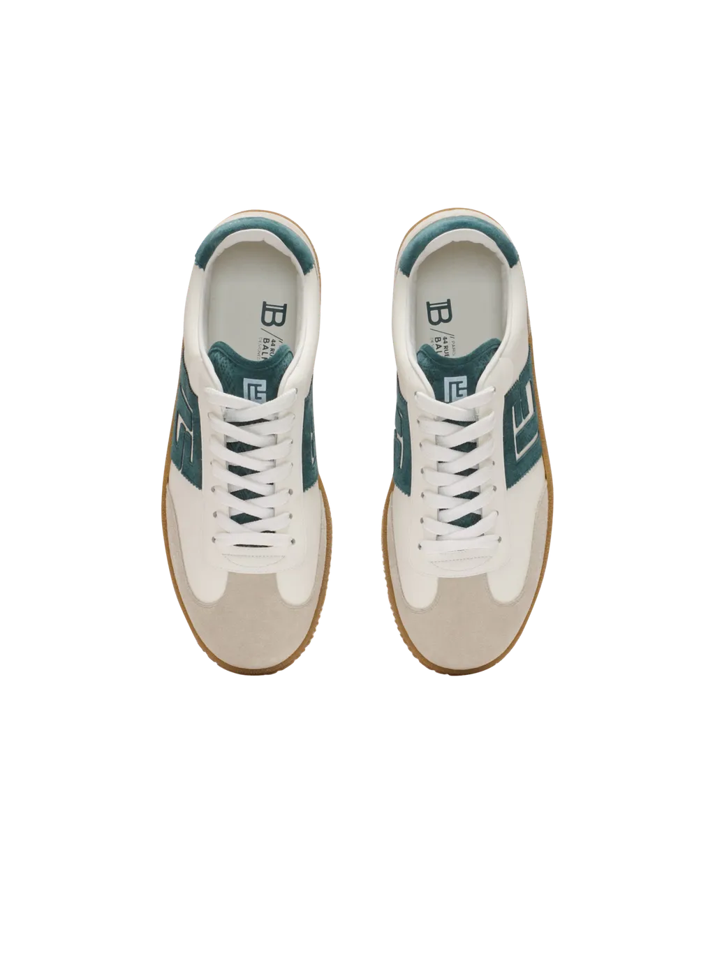 Swan Suede And Smooth Leather Trainers