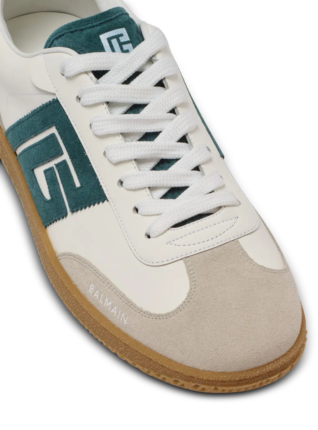 Swan Suede And Smooth Leather Trainers