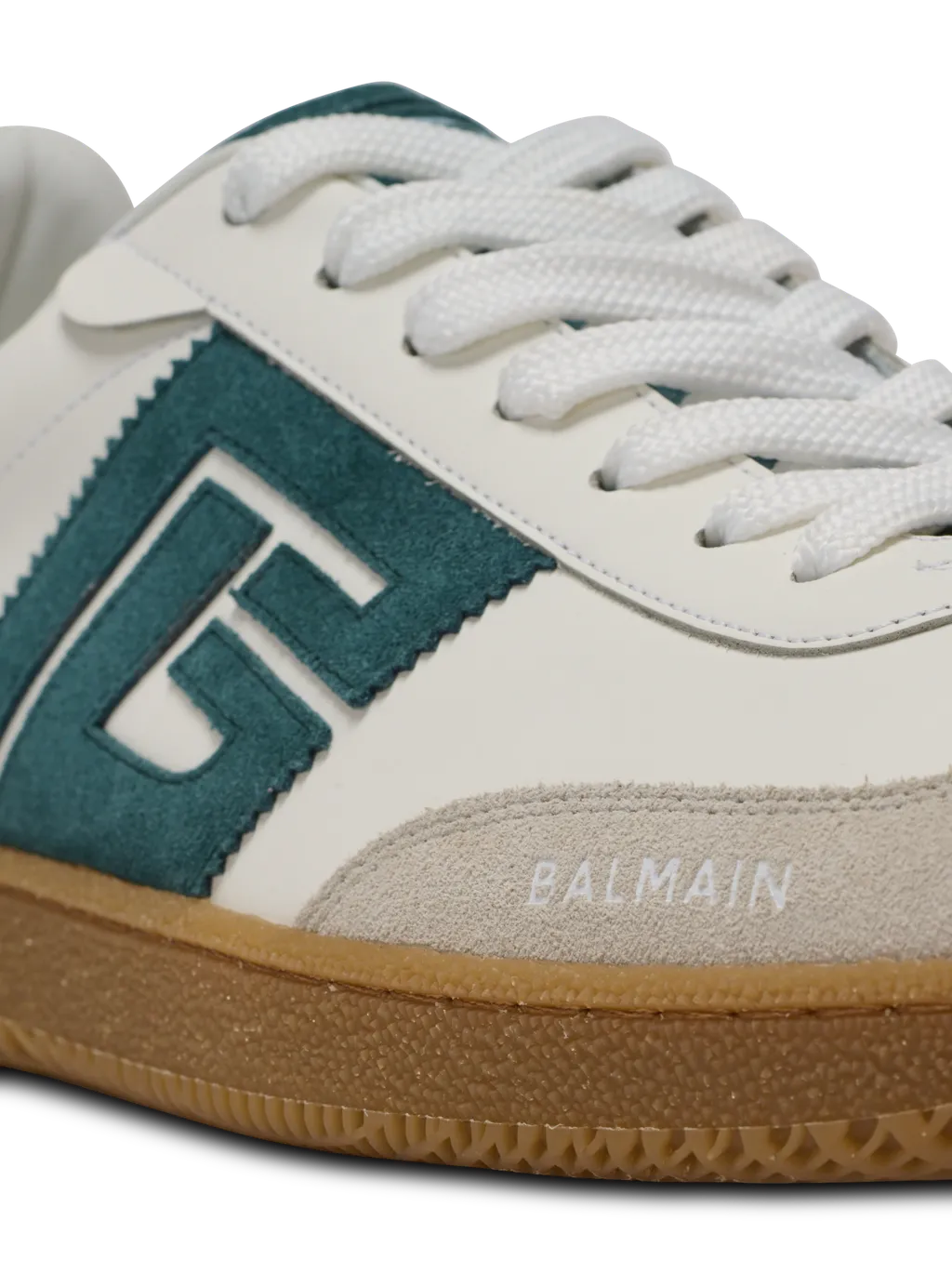 Swan Suede And Smooth Leather Trainers