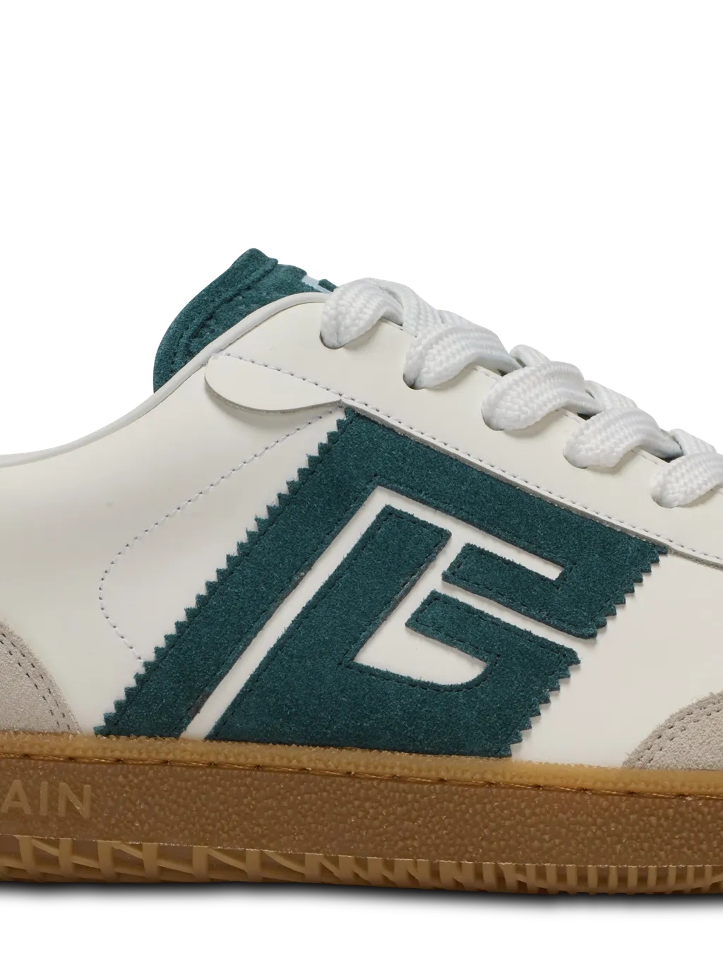 Swan Suede And Smooth Leather Trainers