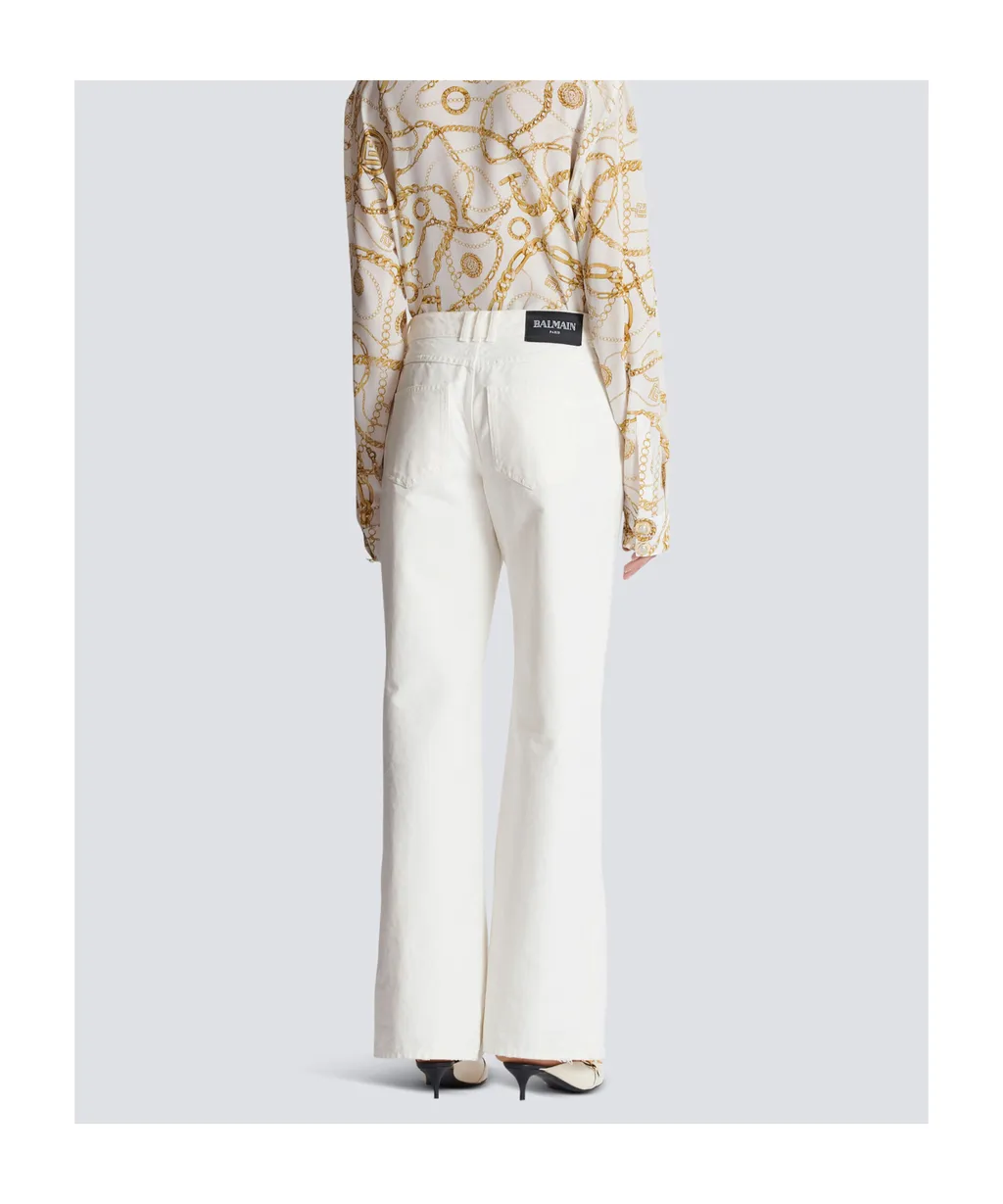 Plain Denim Straight-Fit Jeans