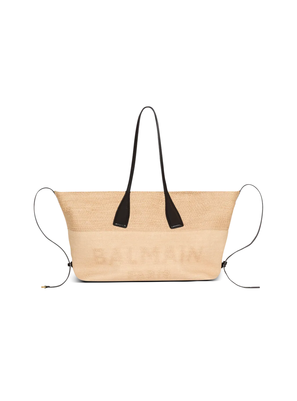 Track Raffia Tote Bag