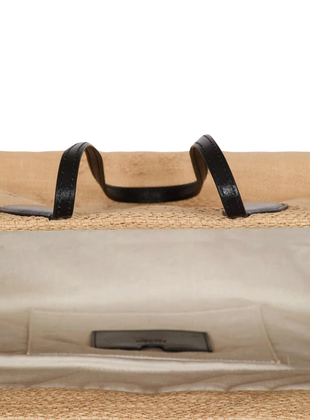 Track Raffia Tote Bag