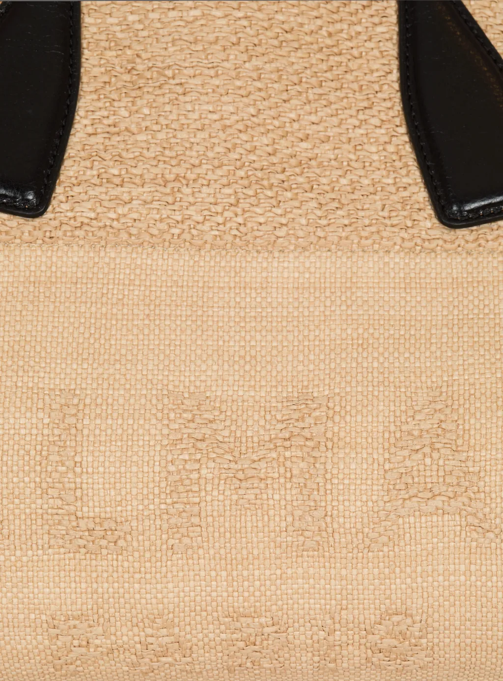 Track Raffia Tote Bag