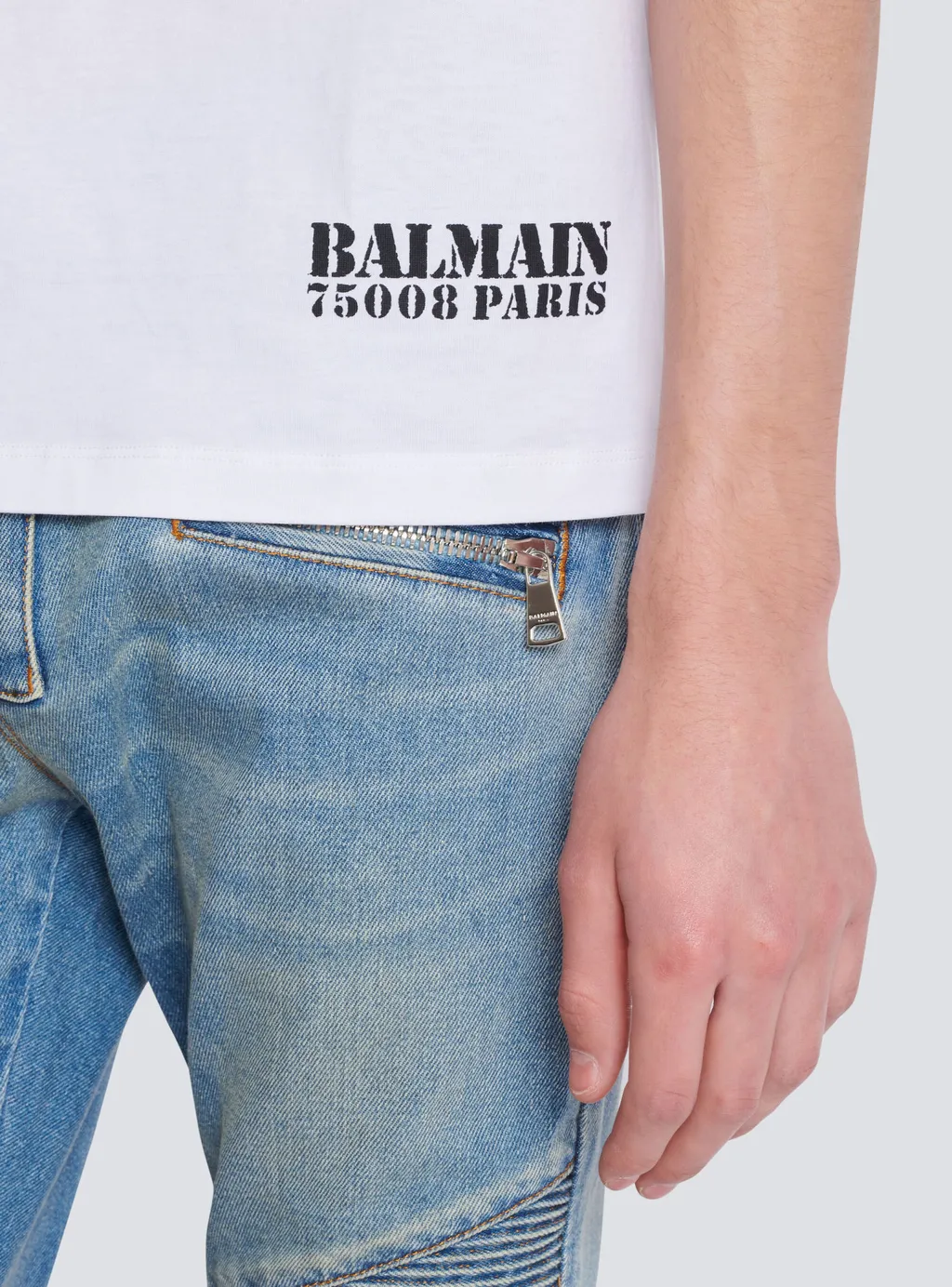 Small Balmain Stamp Printed T-Shirt