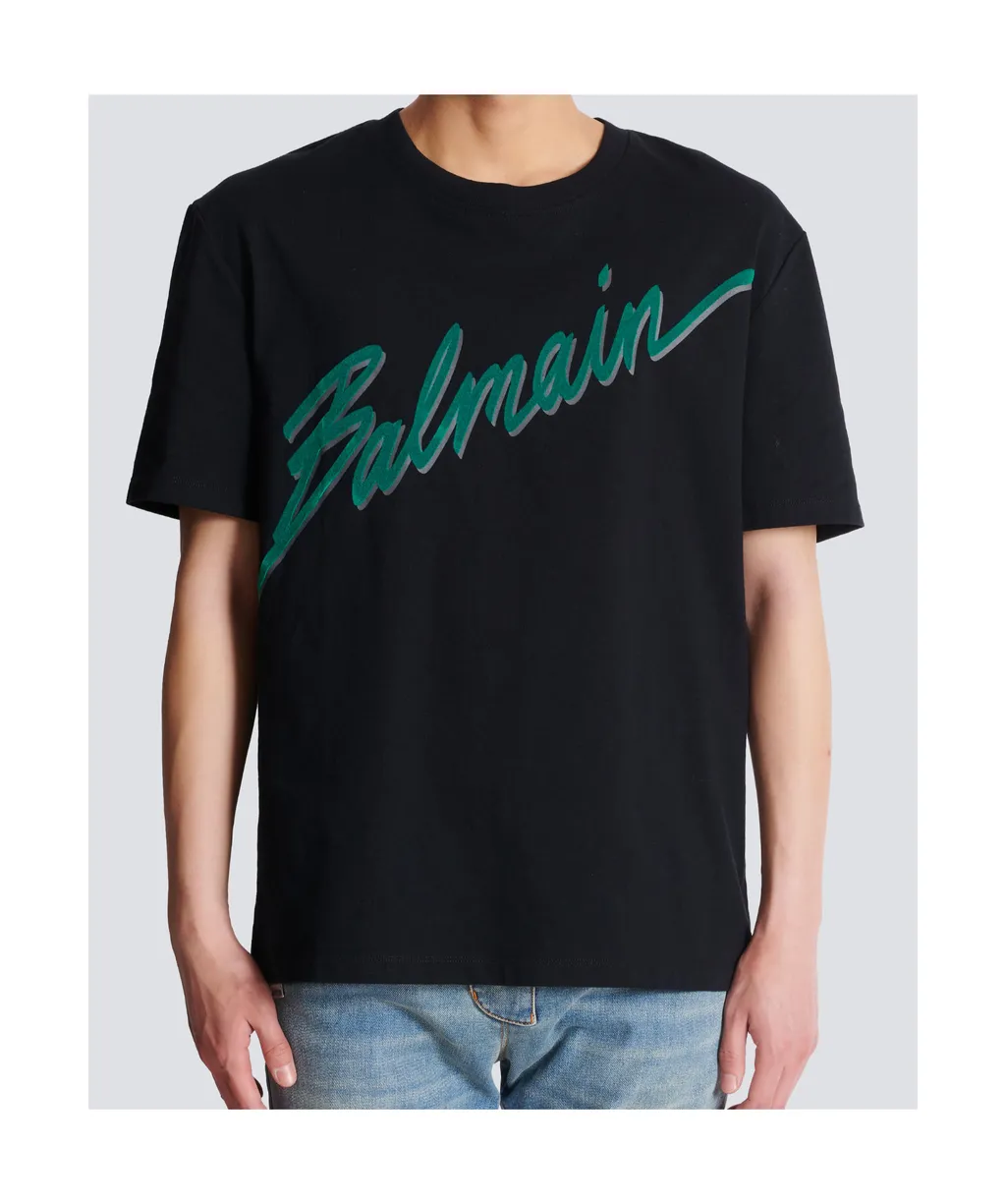 Logo Lettre Flocked T-Shirt