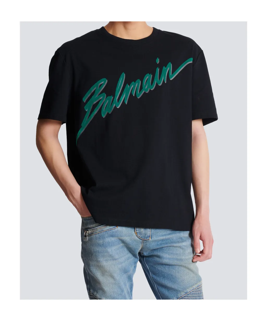 Logo Lettre Flocked T-Shirt