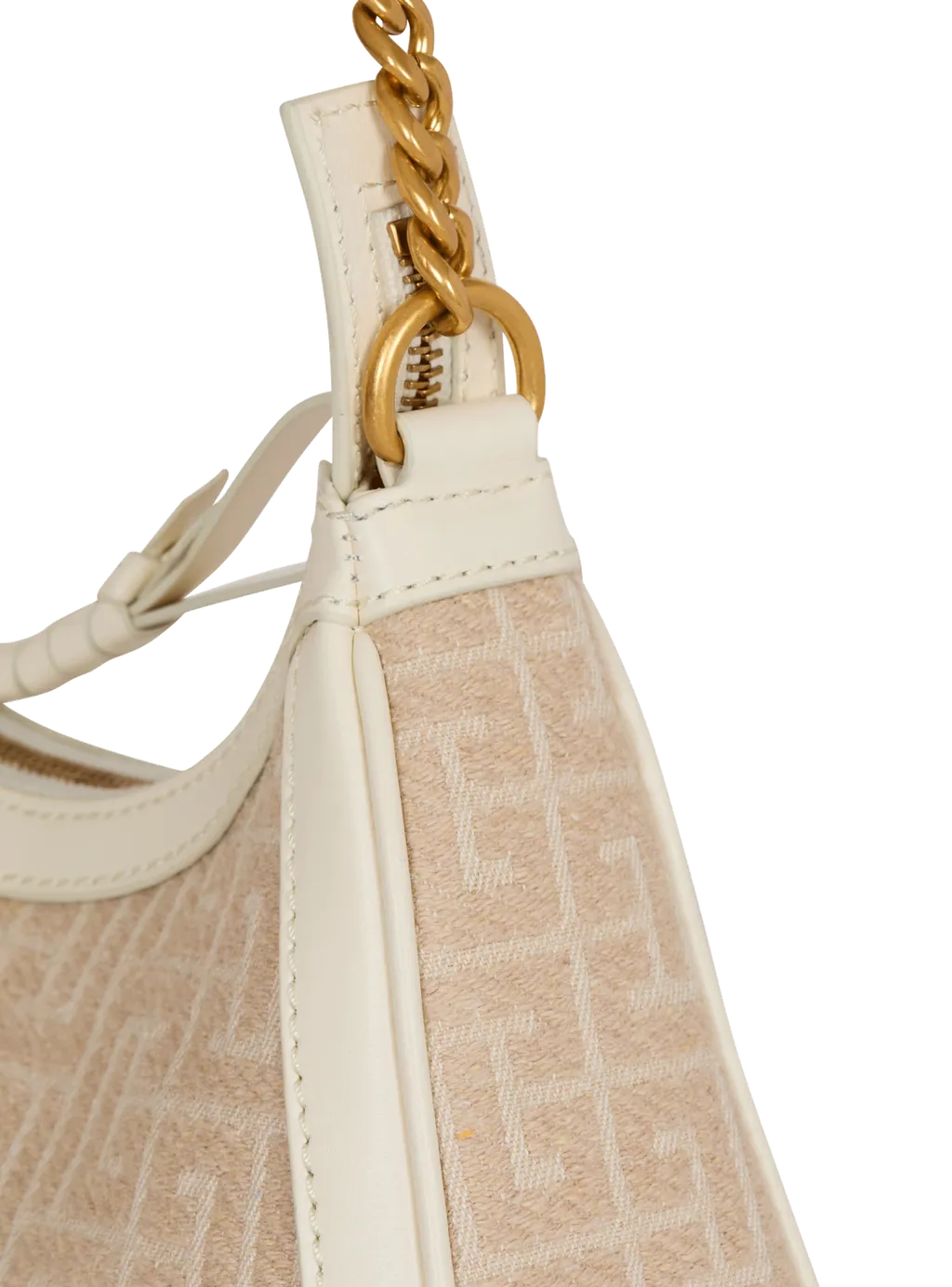 B-Army Shoulder Bag In Monogrammed Jacquard Canvas And Leather
