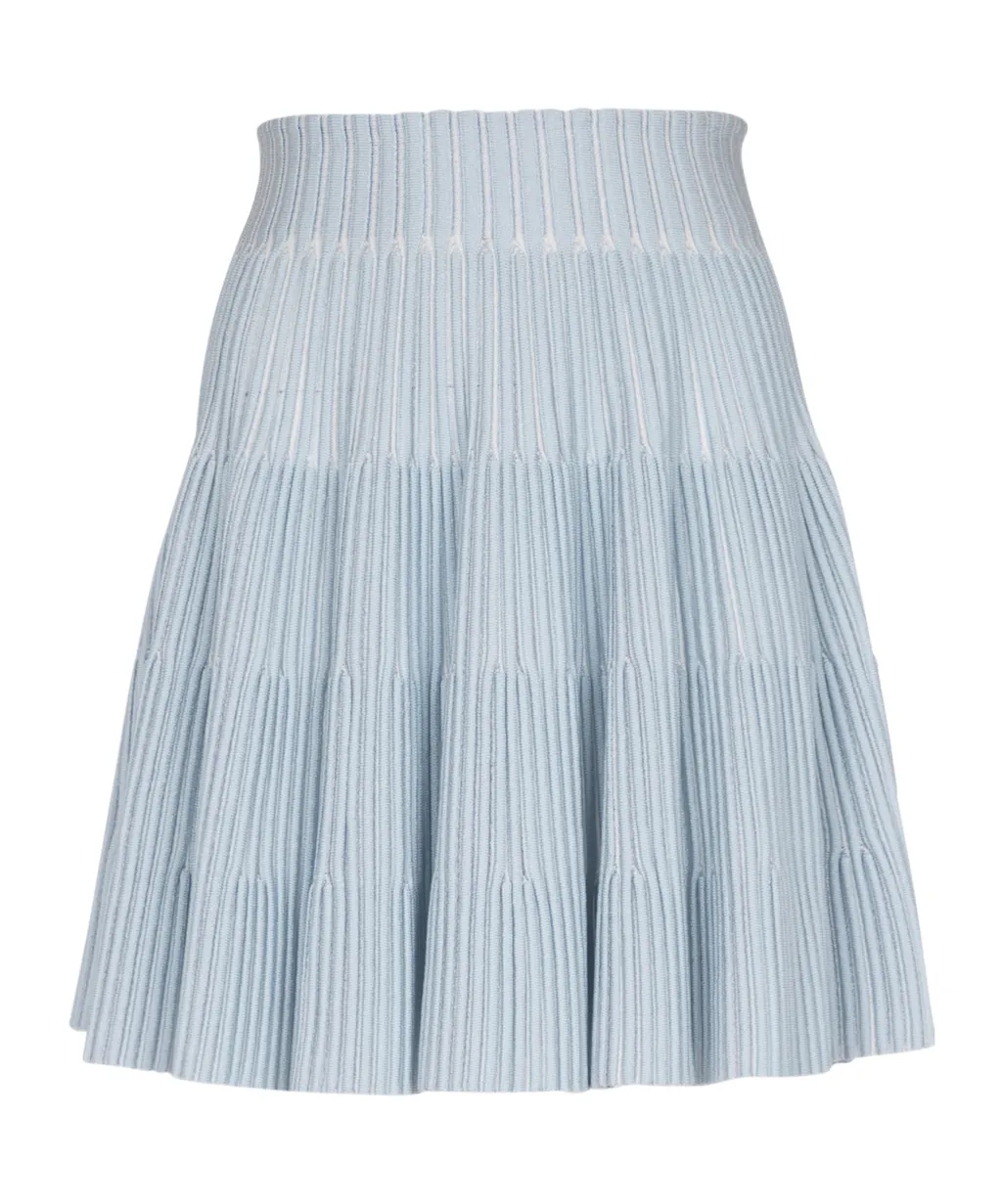A-Line Textured Knit Skirt
