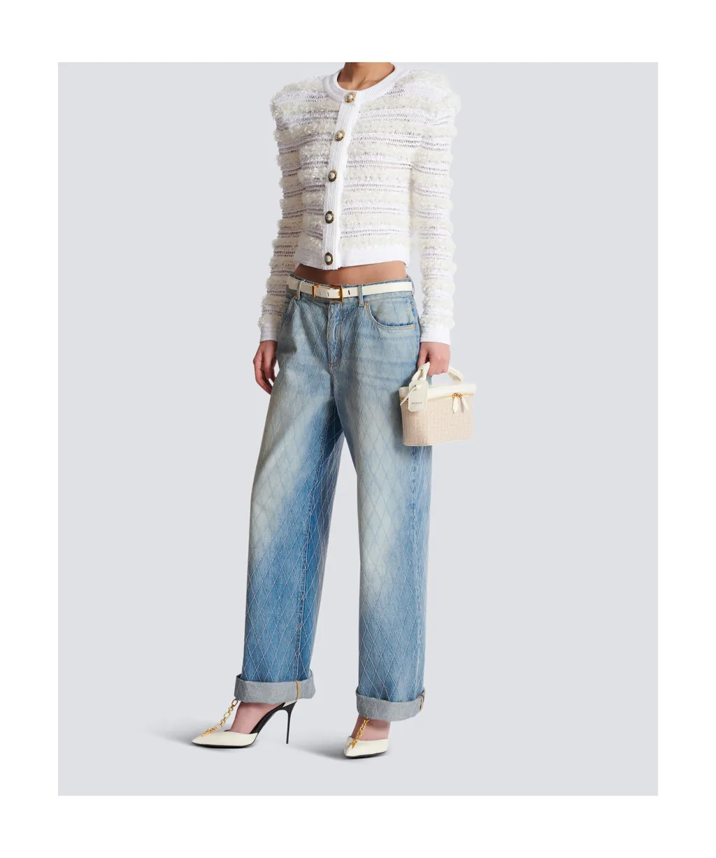 Logo Patch Straight-Leg Jeans