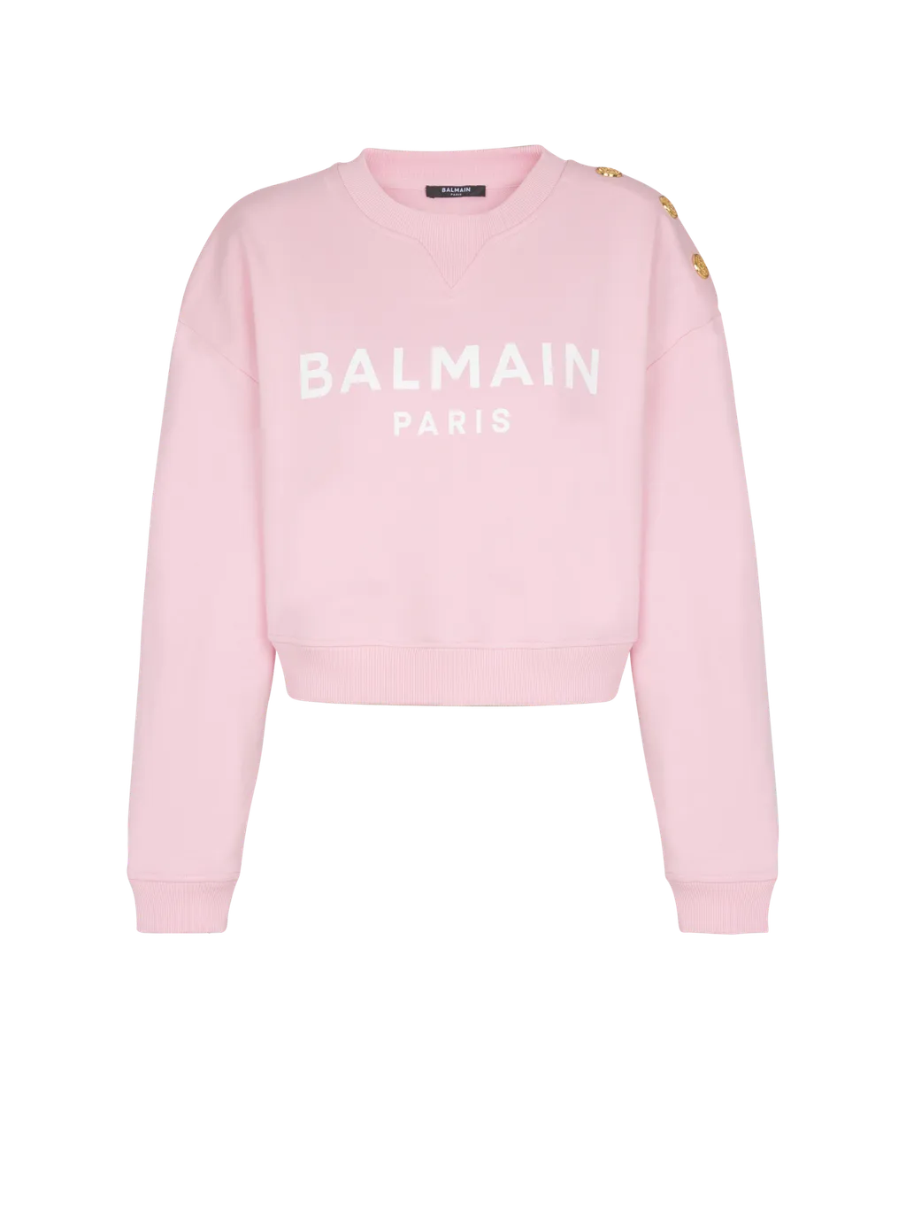 Logo Printed Cropped Sweatshirt