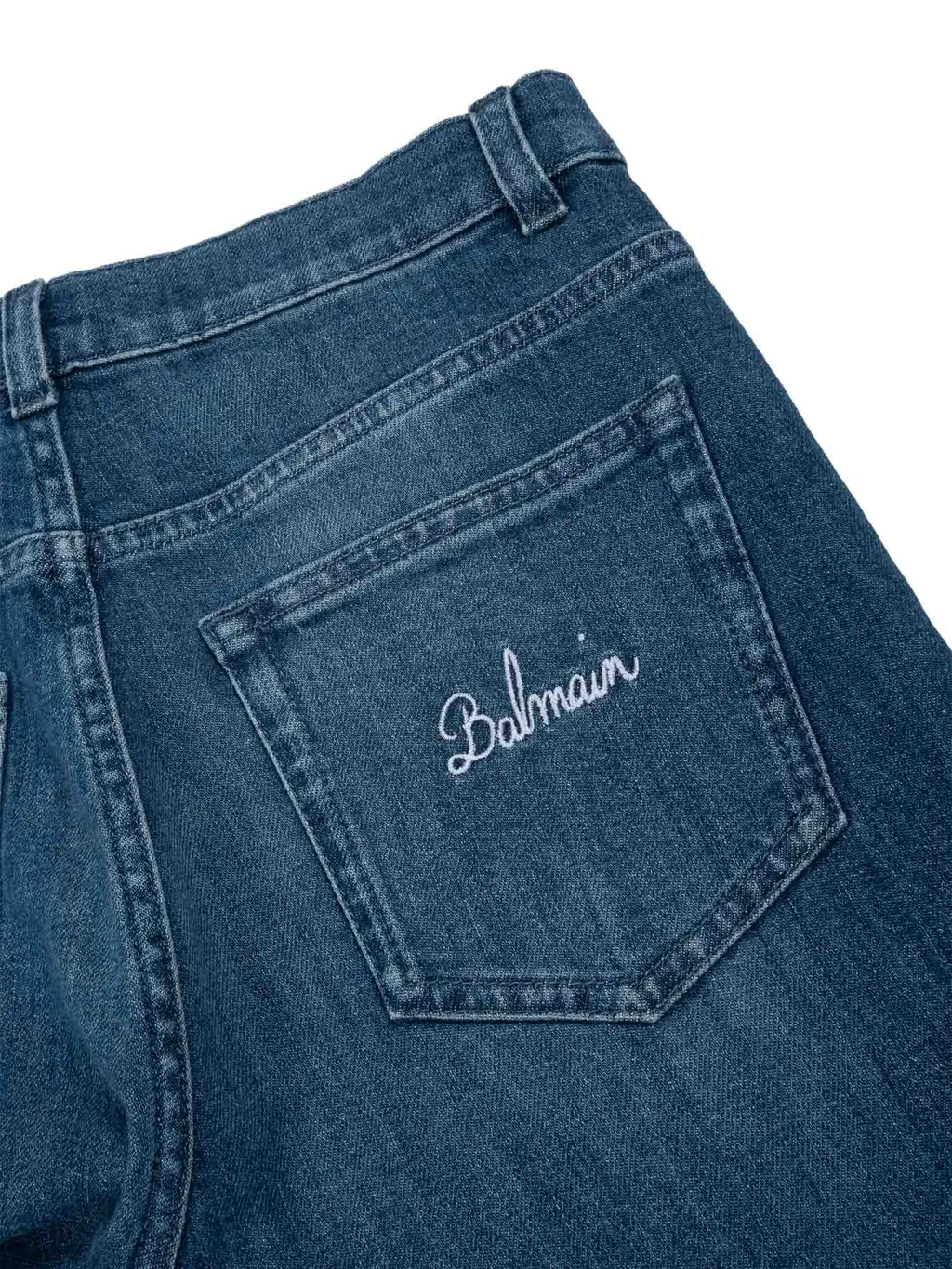 Embroidered Logo Jeans
