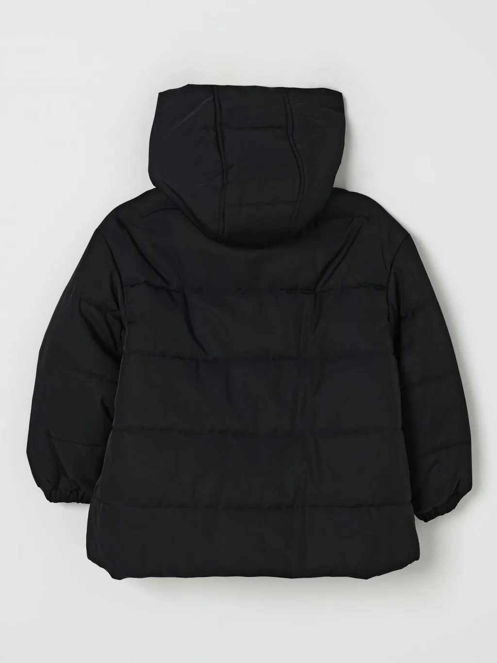 Logo Patch Hooded Puffer Jacket