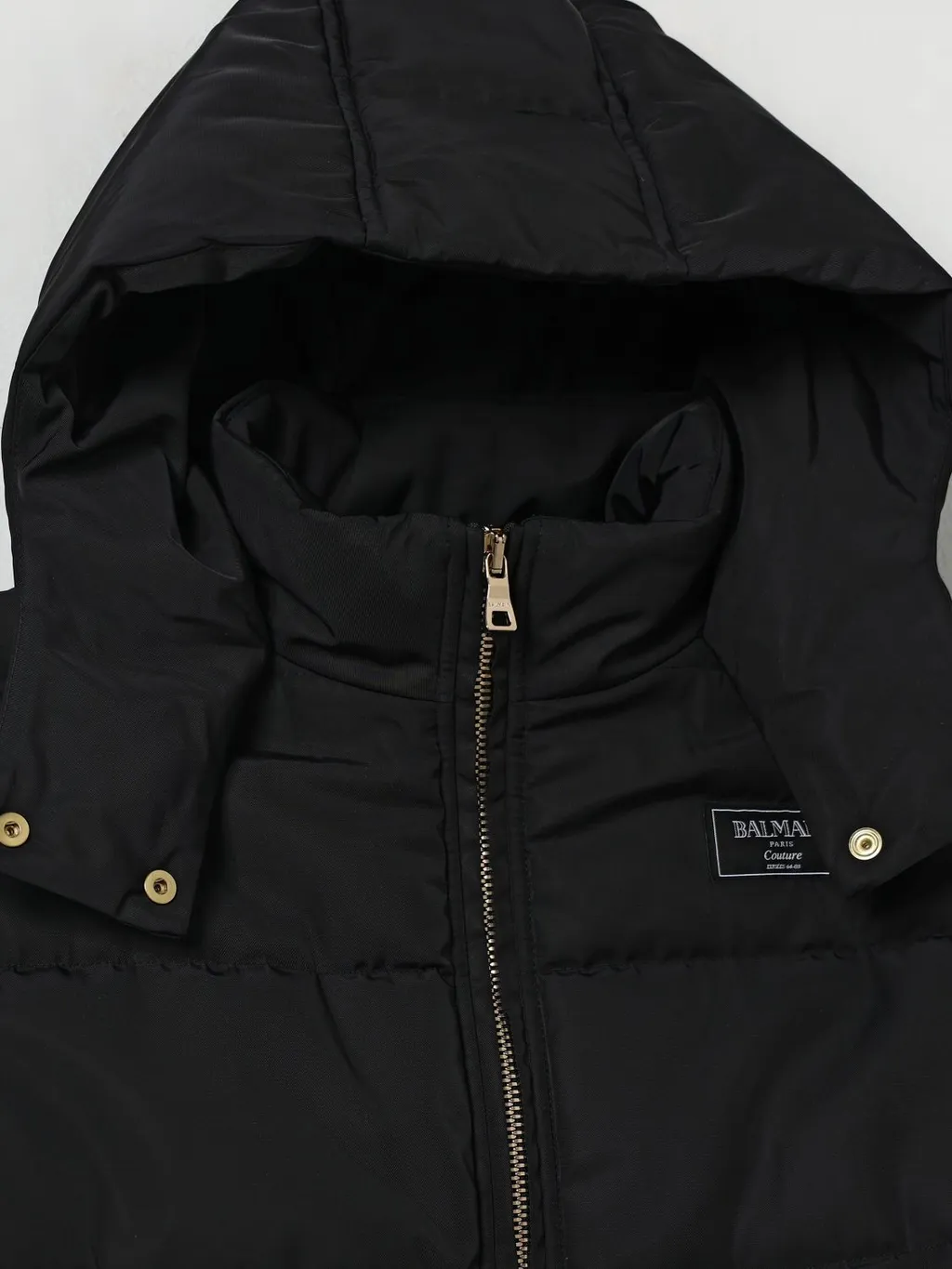 Logo Patch Hooded Puffer Jacket