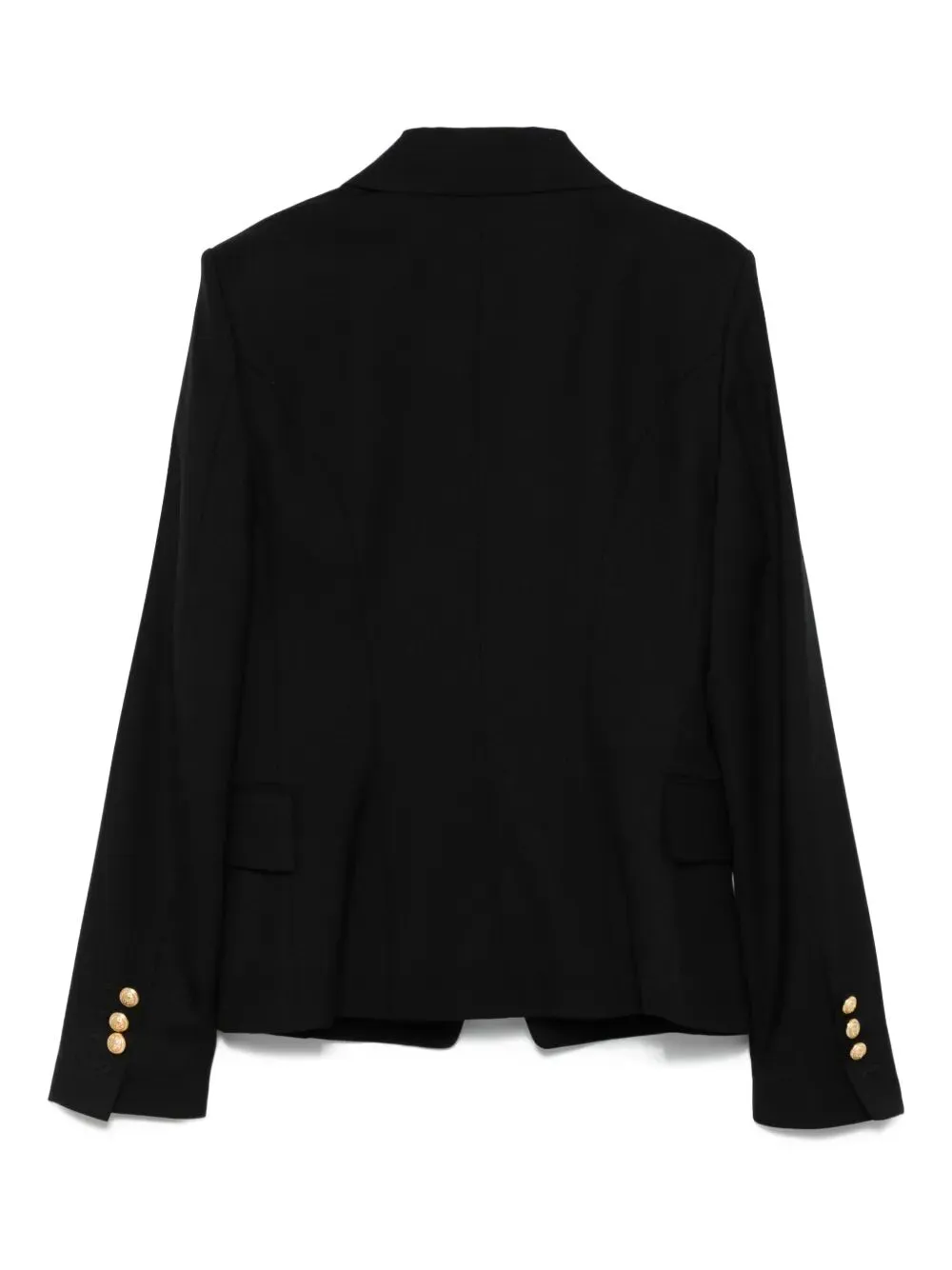 Double-Breasted Button-Detail Blazer