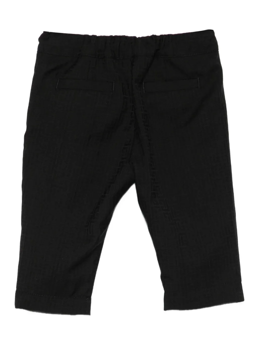 Pleated Logo-Patterned Trousers