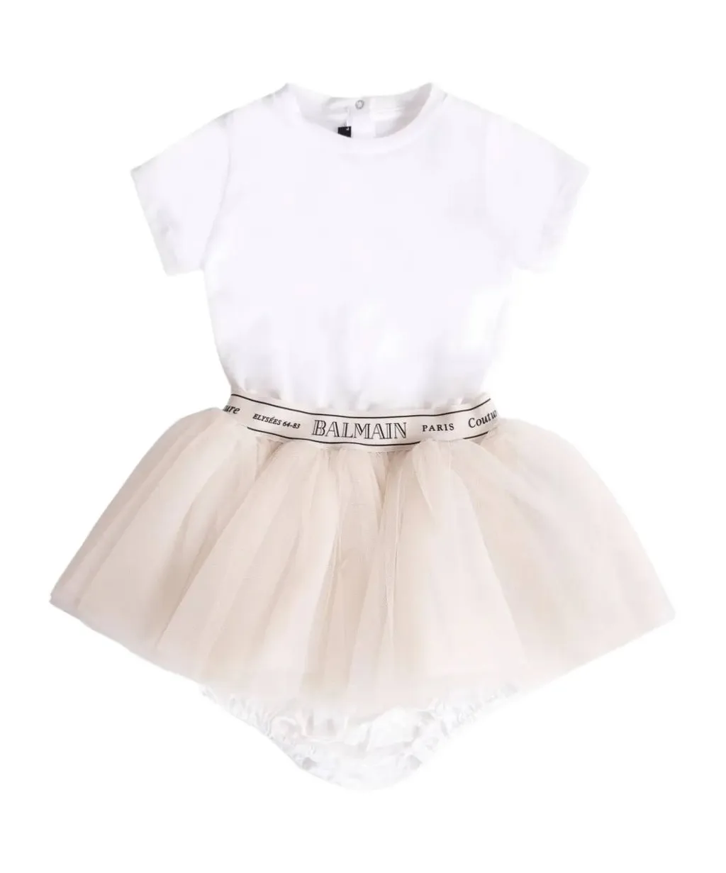 Tulle Panelled Dress
