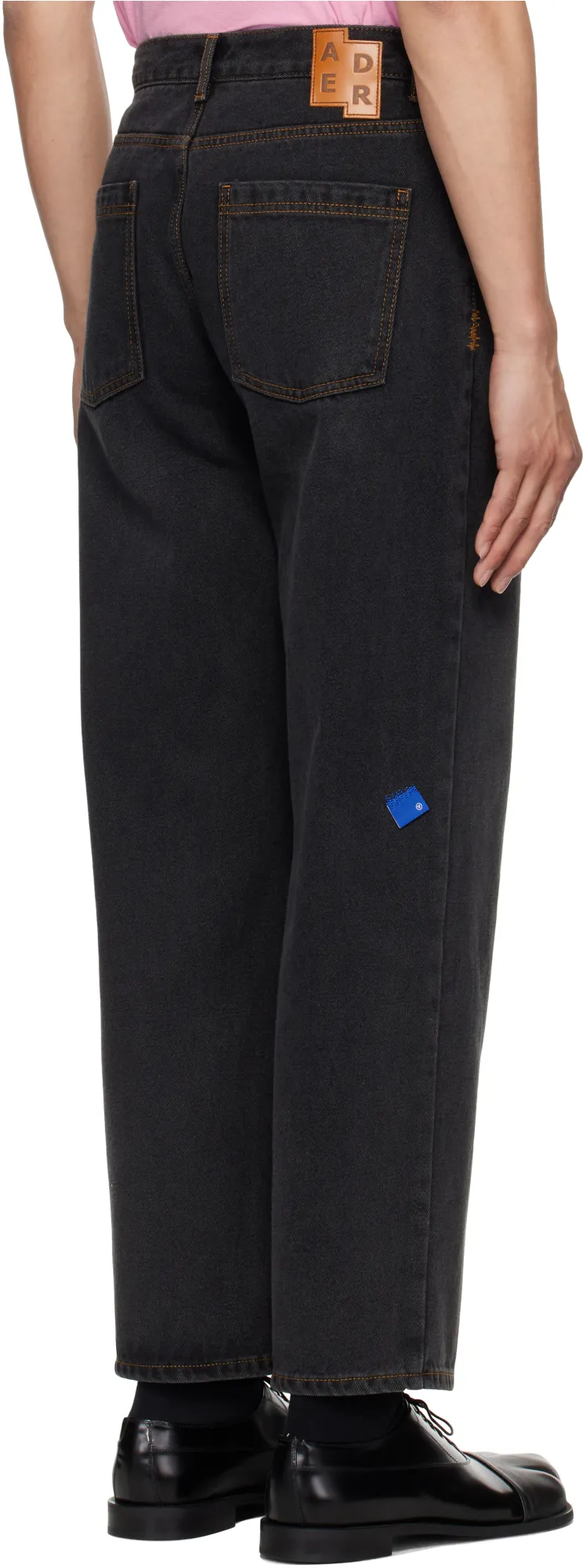 Denim Trousers With Belt Loops