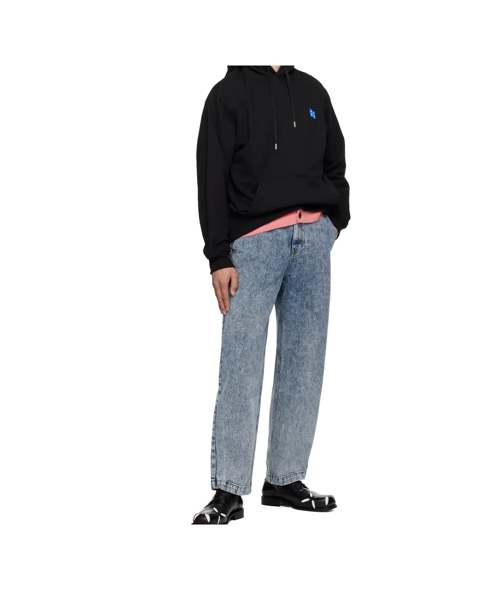 Denim Trousers With Belt Loops