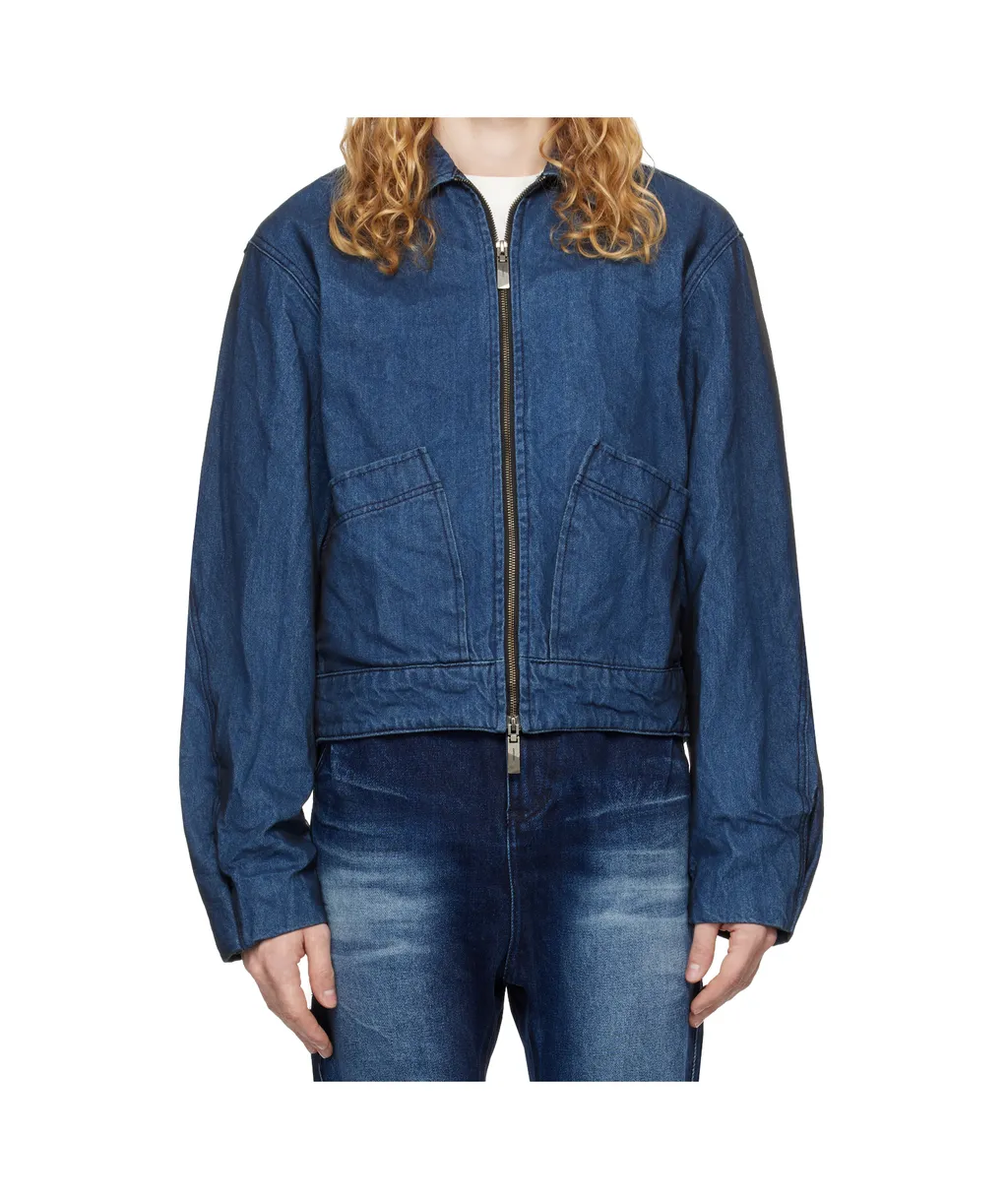 Zippered Denim Jacket