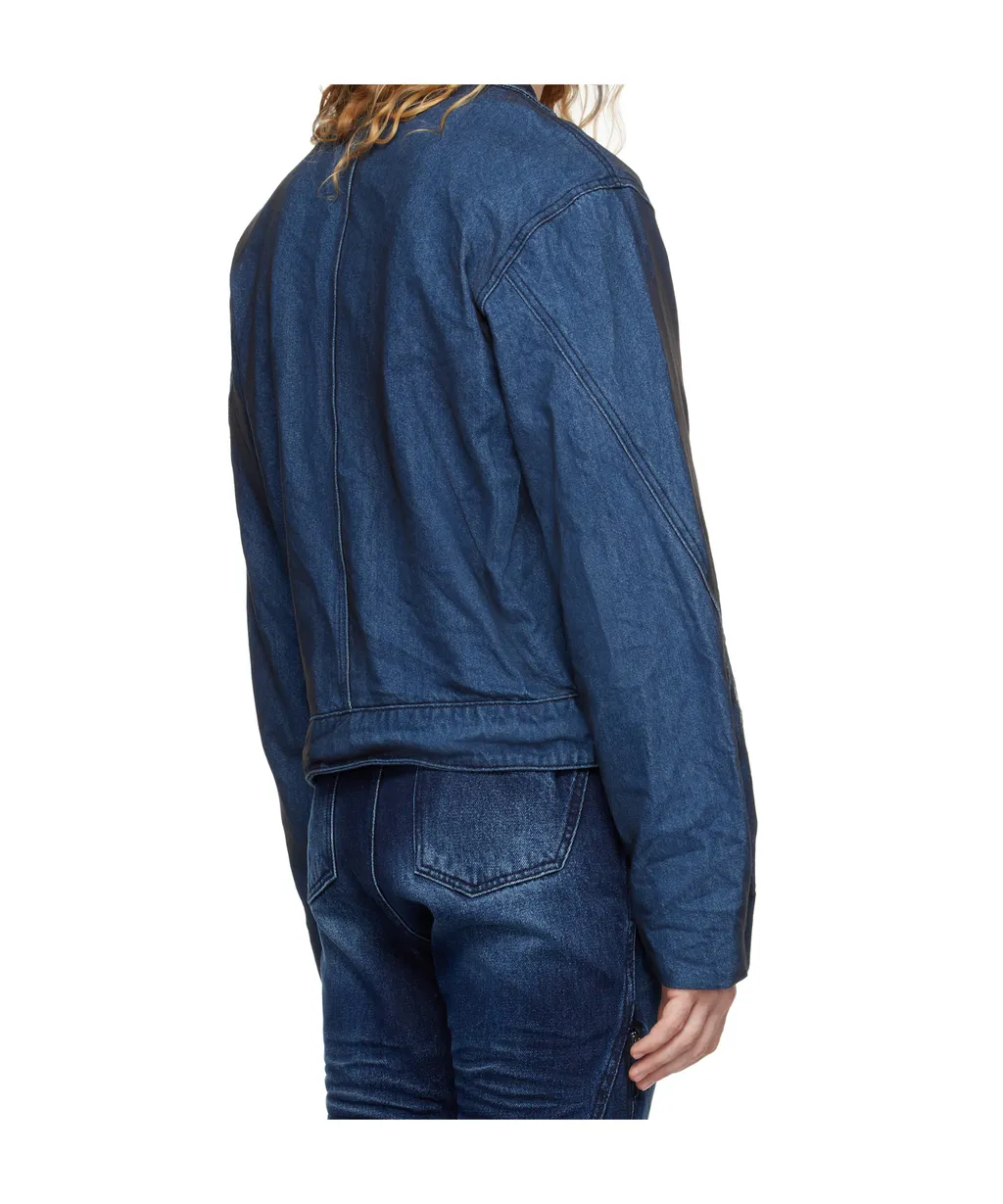 Zippered Denim Jacket