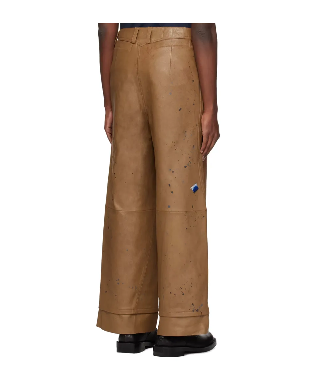 Stitched Waist Loop Casual Pants